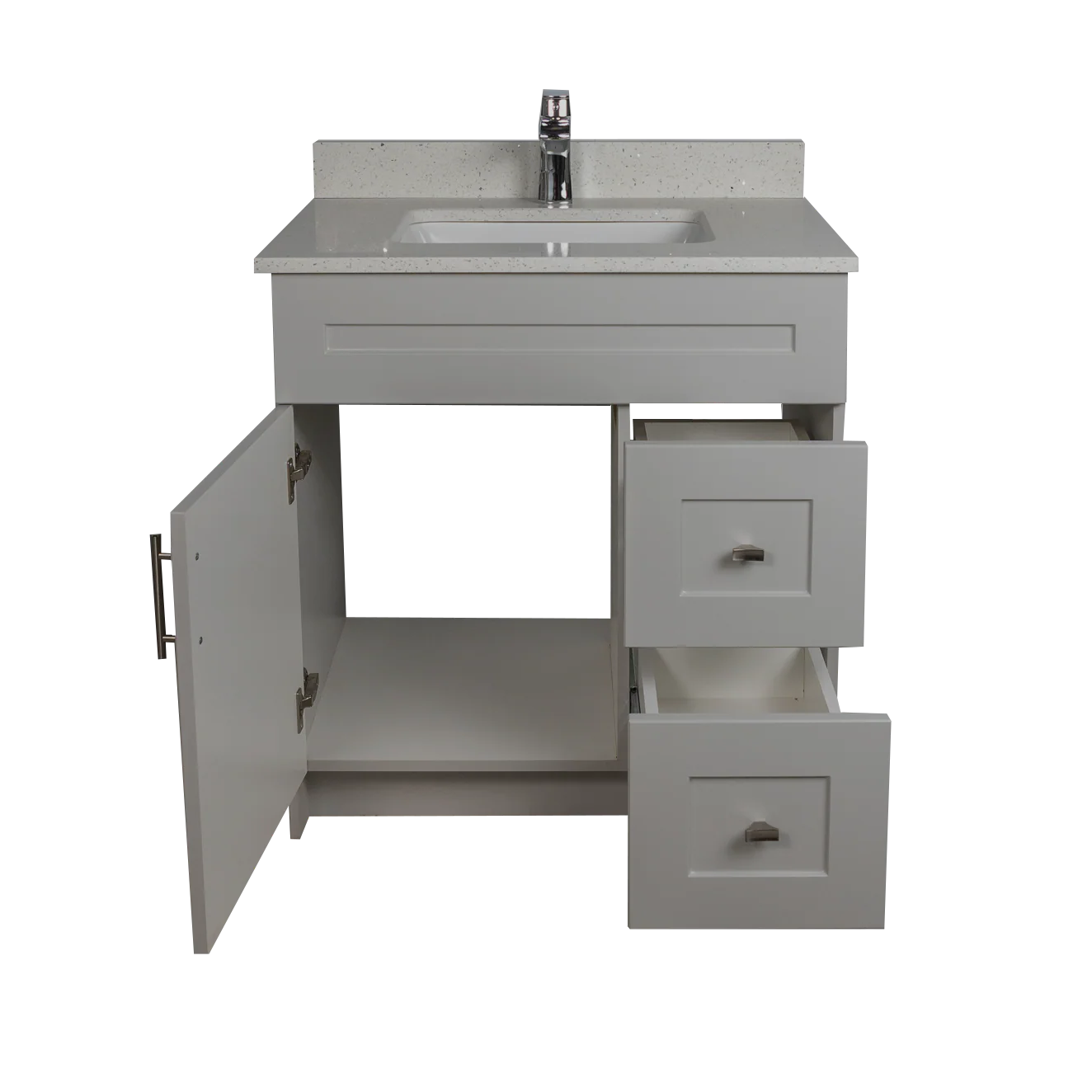 30" MDF With Drawer Vanity - Shaker Style