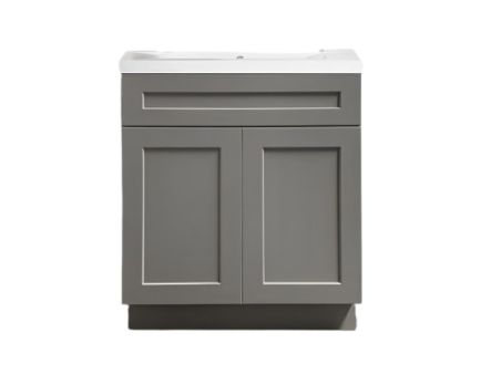 24" MDF Two Door Vanity - Shaker Style