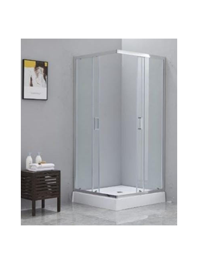 Square Shower Enclosure - Chrome