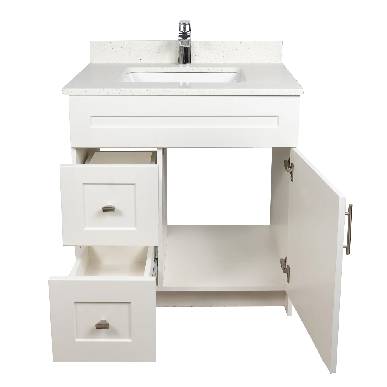 30" MDF With Drawer Vanity - Shaker Style