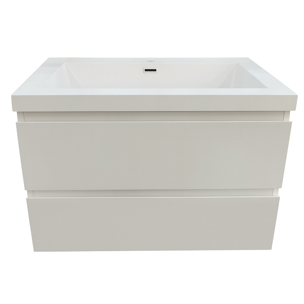 36" Floating Vanity with Two Drawers