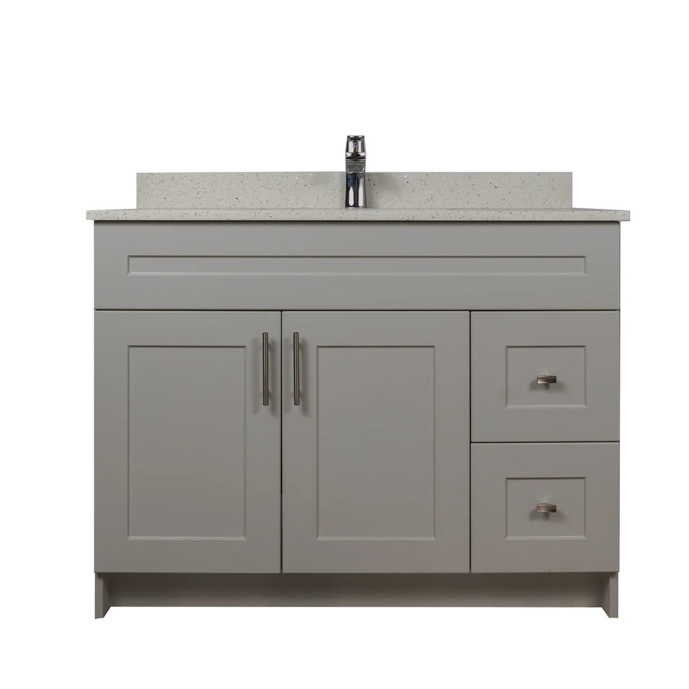 42" MDF Vanity With Drawers - Shaker Style
