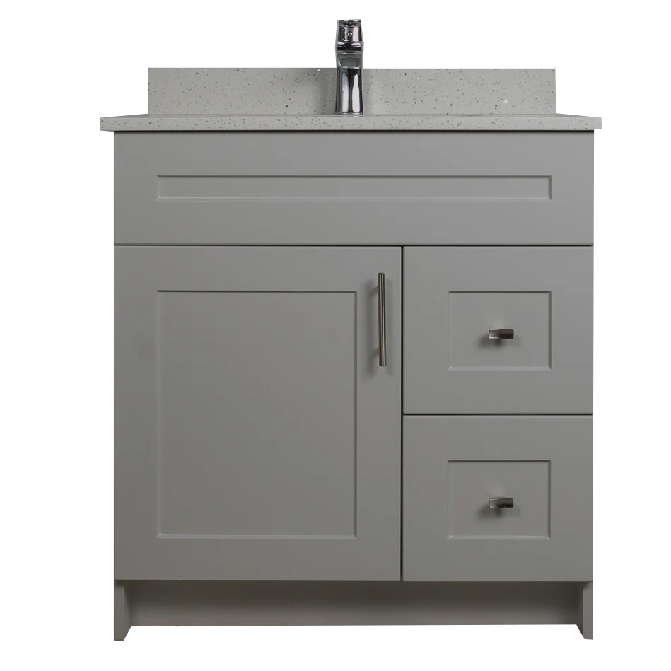 30" MDF With Drawer Vanity - Shaker Style
