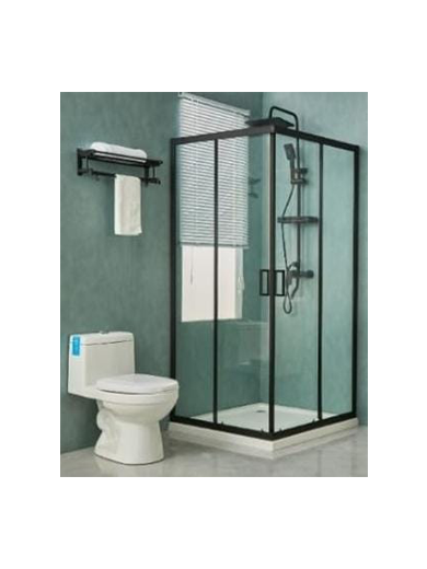 Square Shower Enclosure - Black
