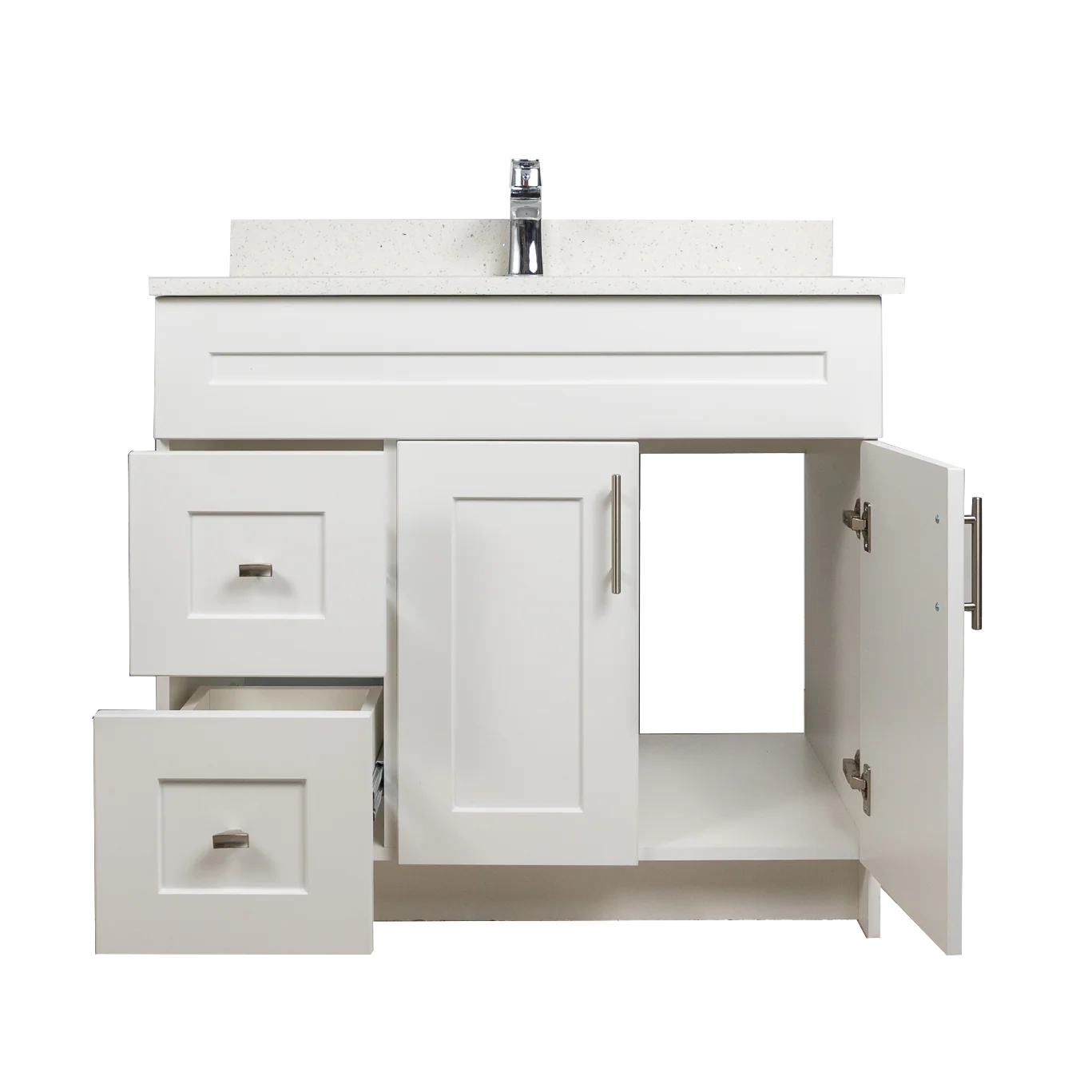 36" MDF With Drawers Vanity - Shaker Style