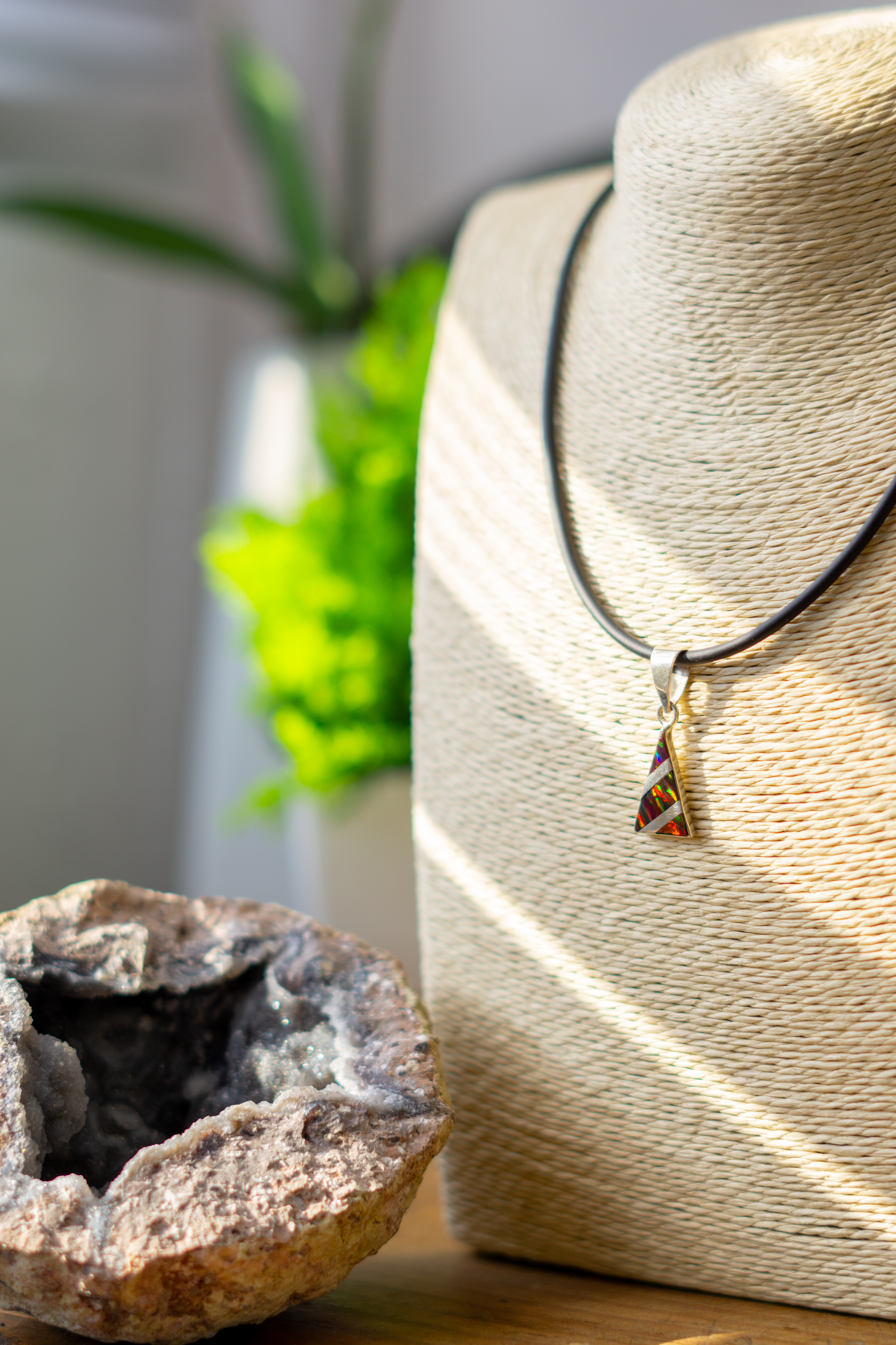 Collar de Plata y Ópalo