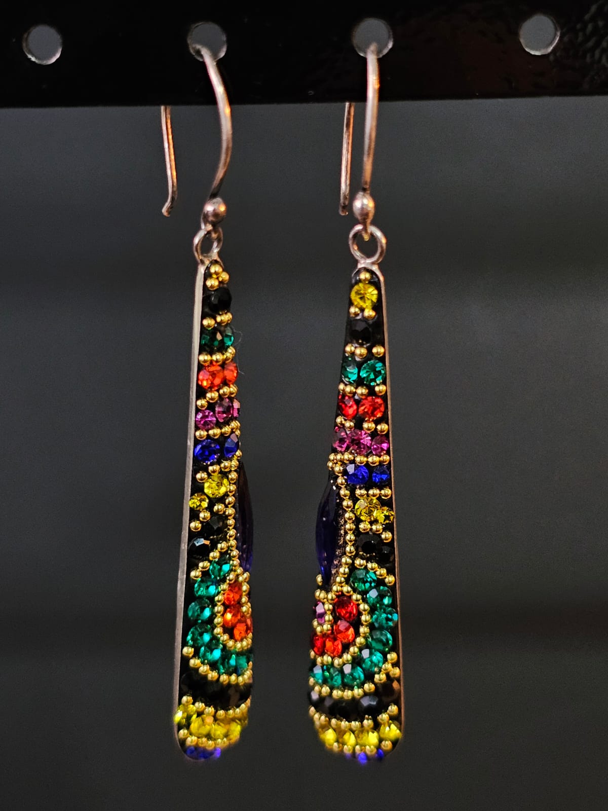 Aretes de plata 925 con cristal M1