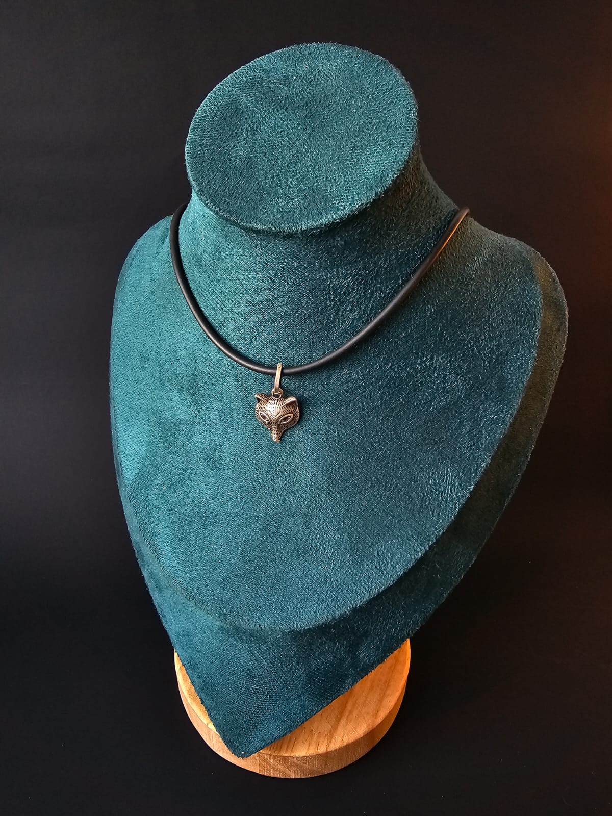 Collar con dije de zorro plata 925