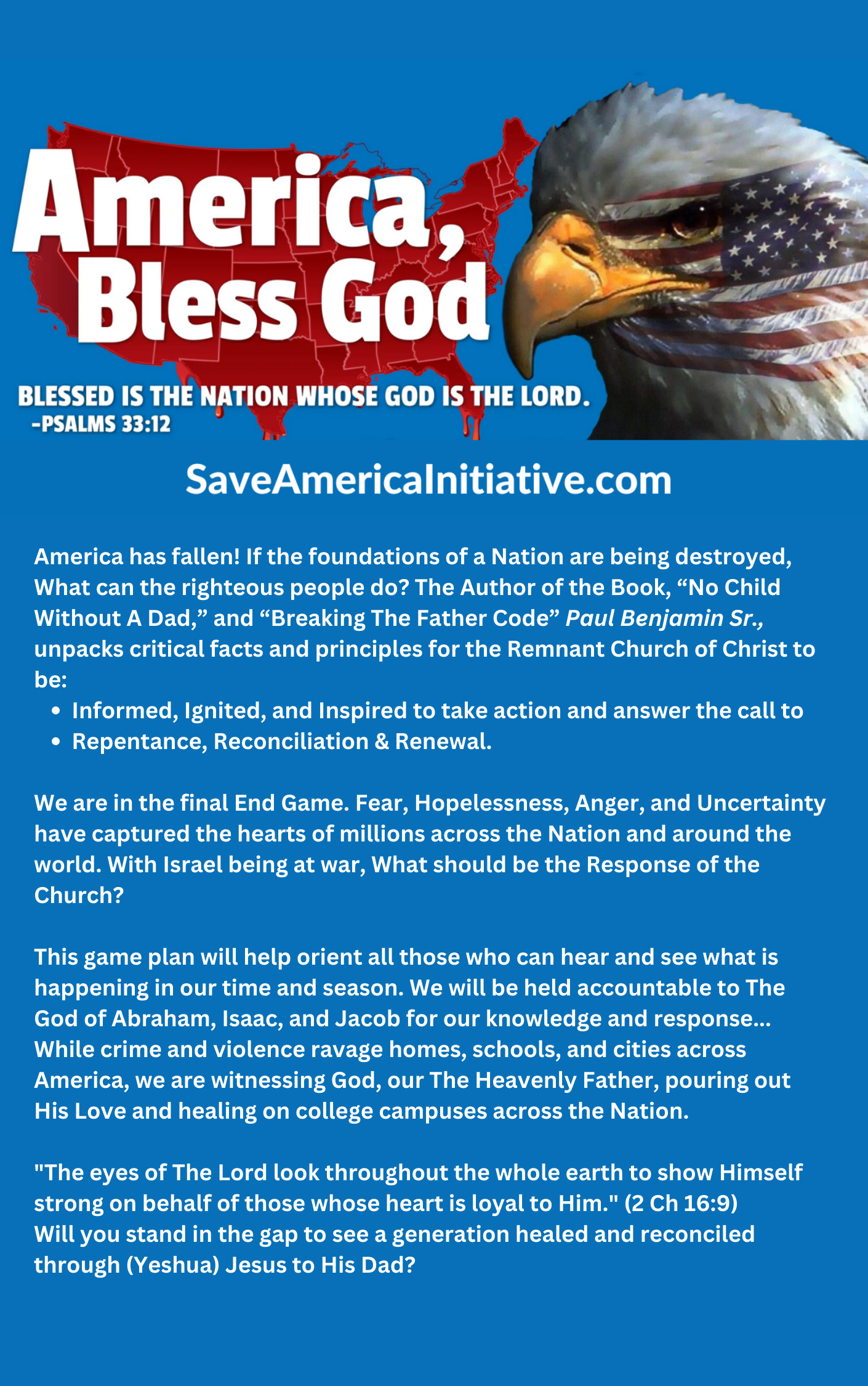 Save America Game Plan Book