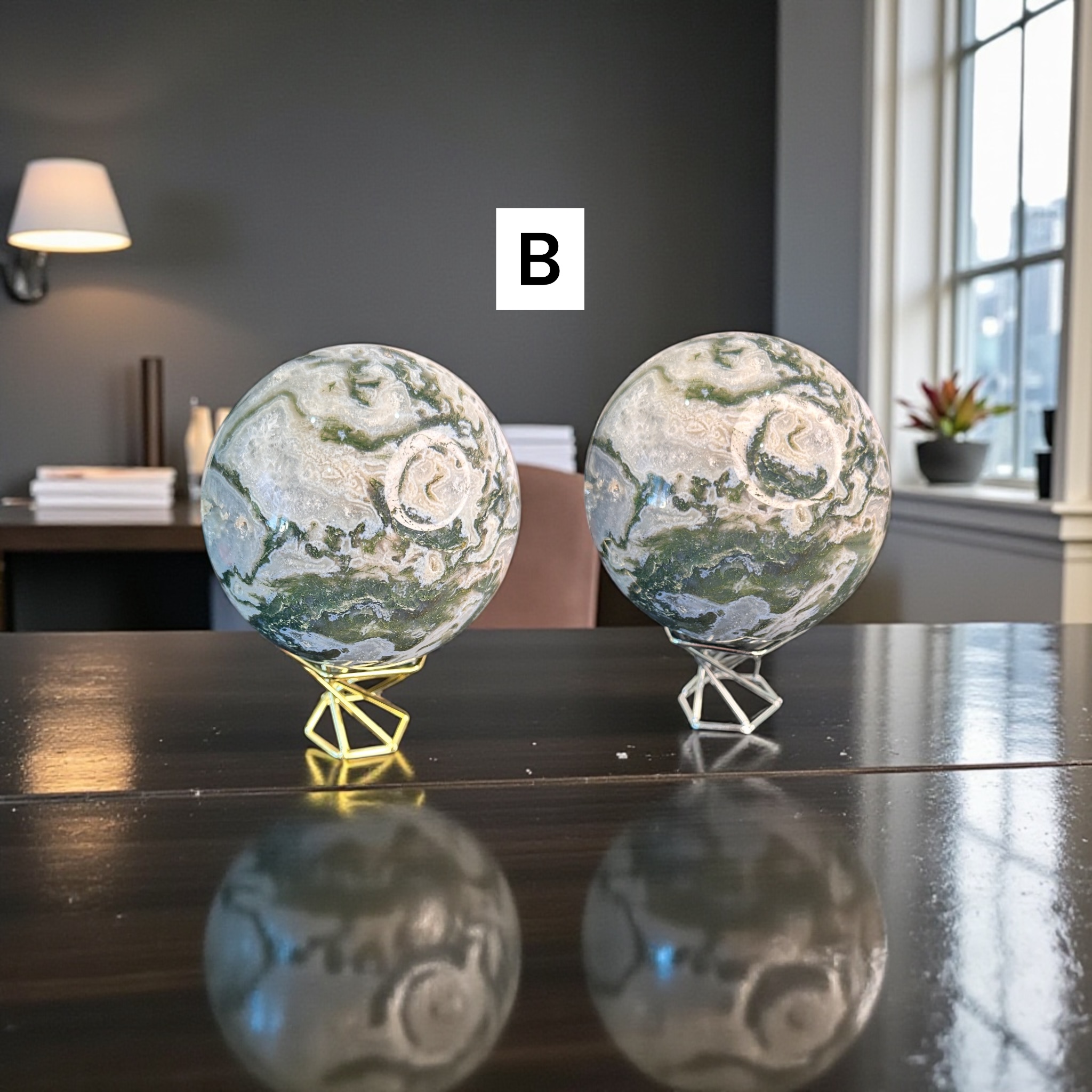 Moss Agate Spheres (Large)