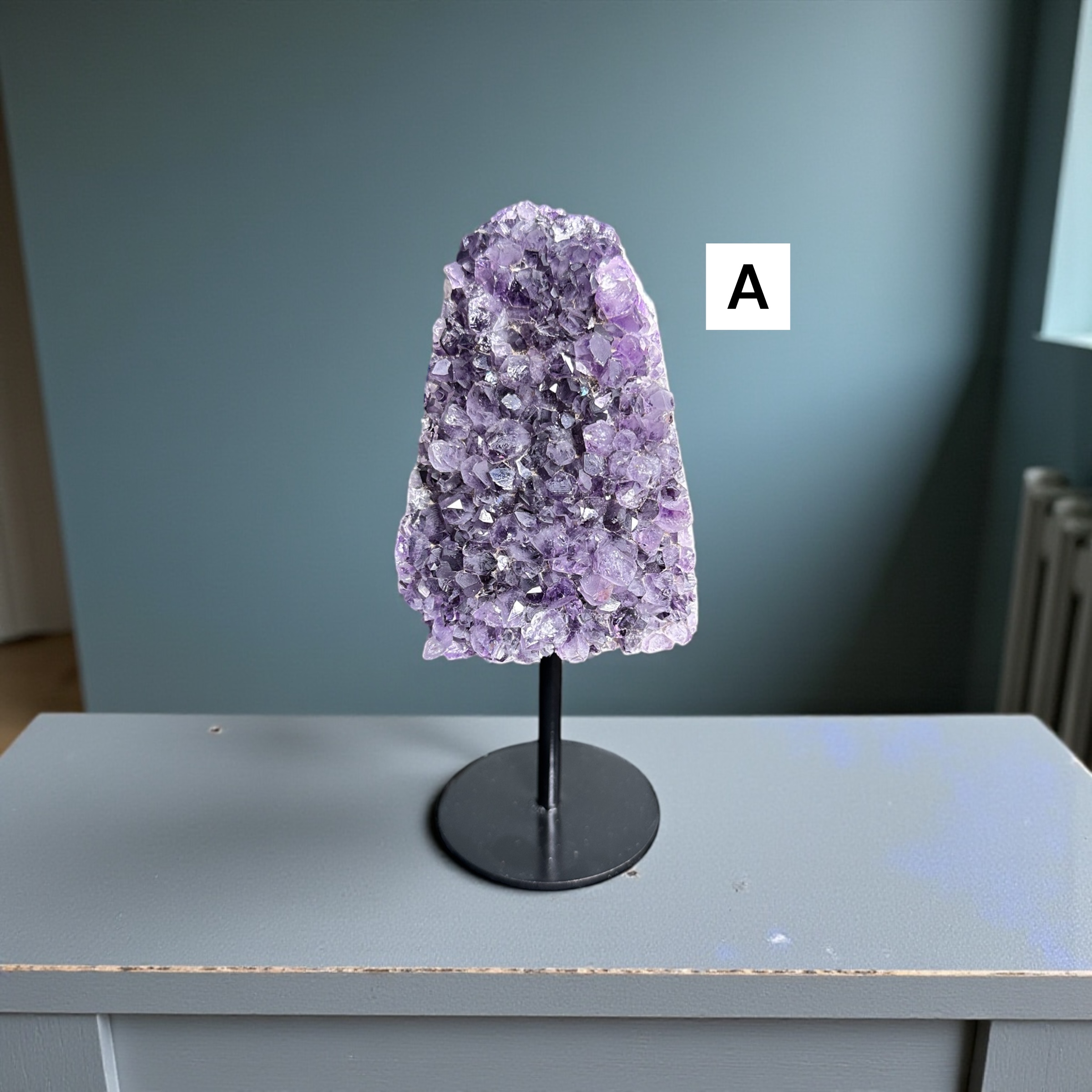 Amethyst Clusters On Stands 