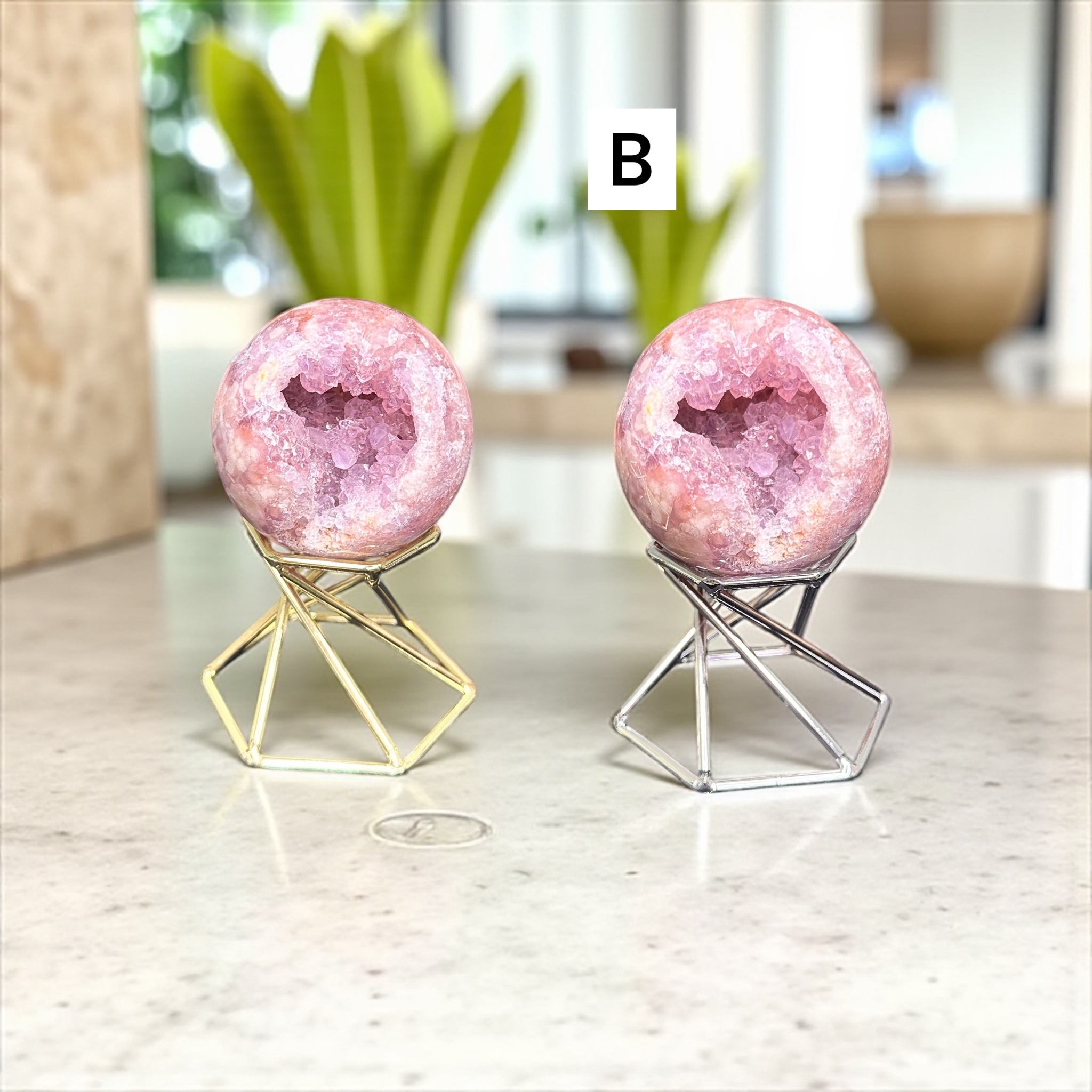 Pink Amethyst Spheres 