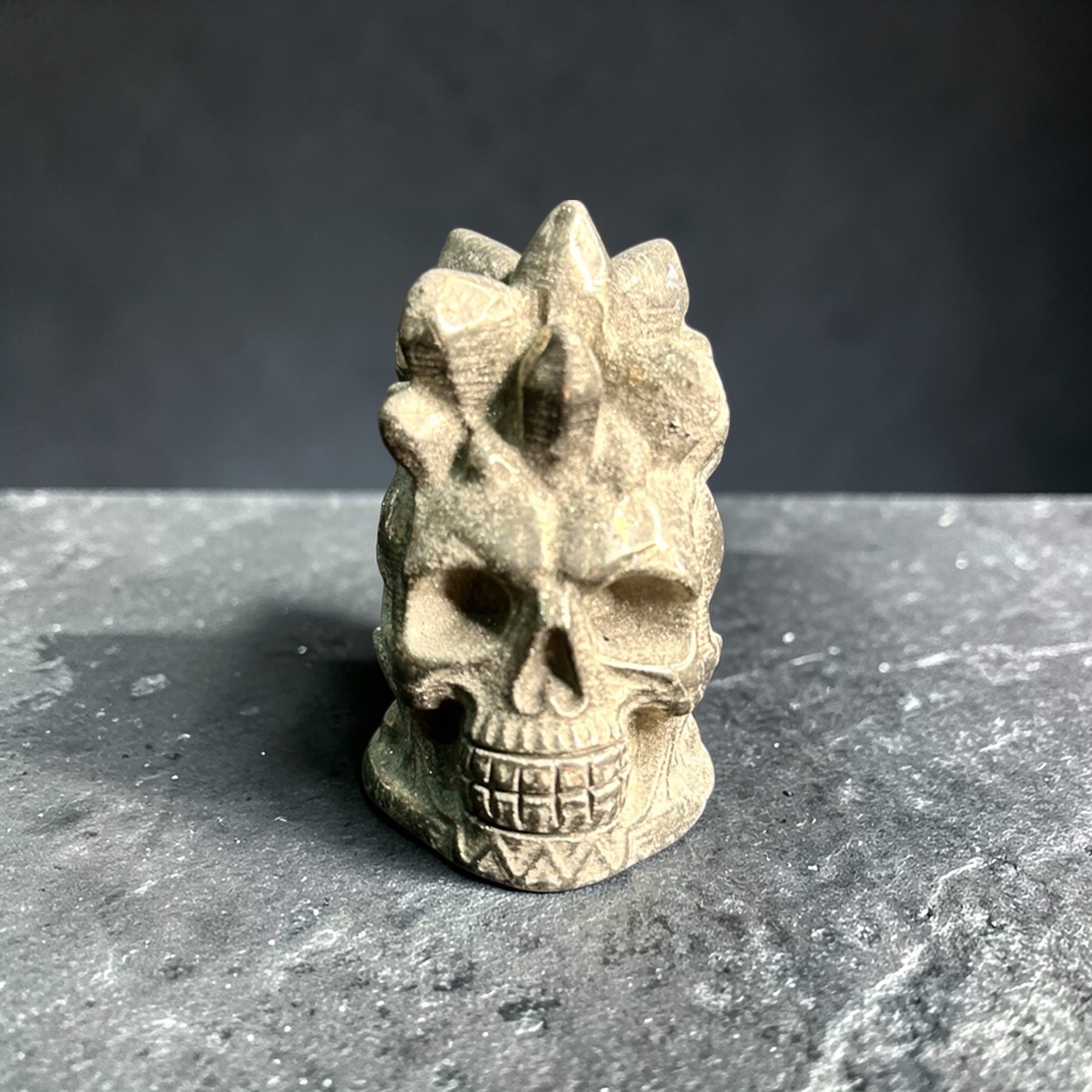 Pyrite Skull