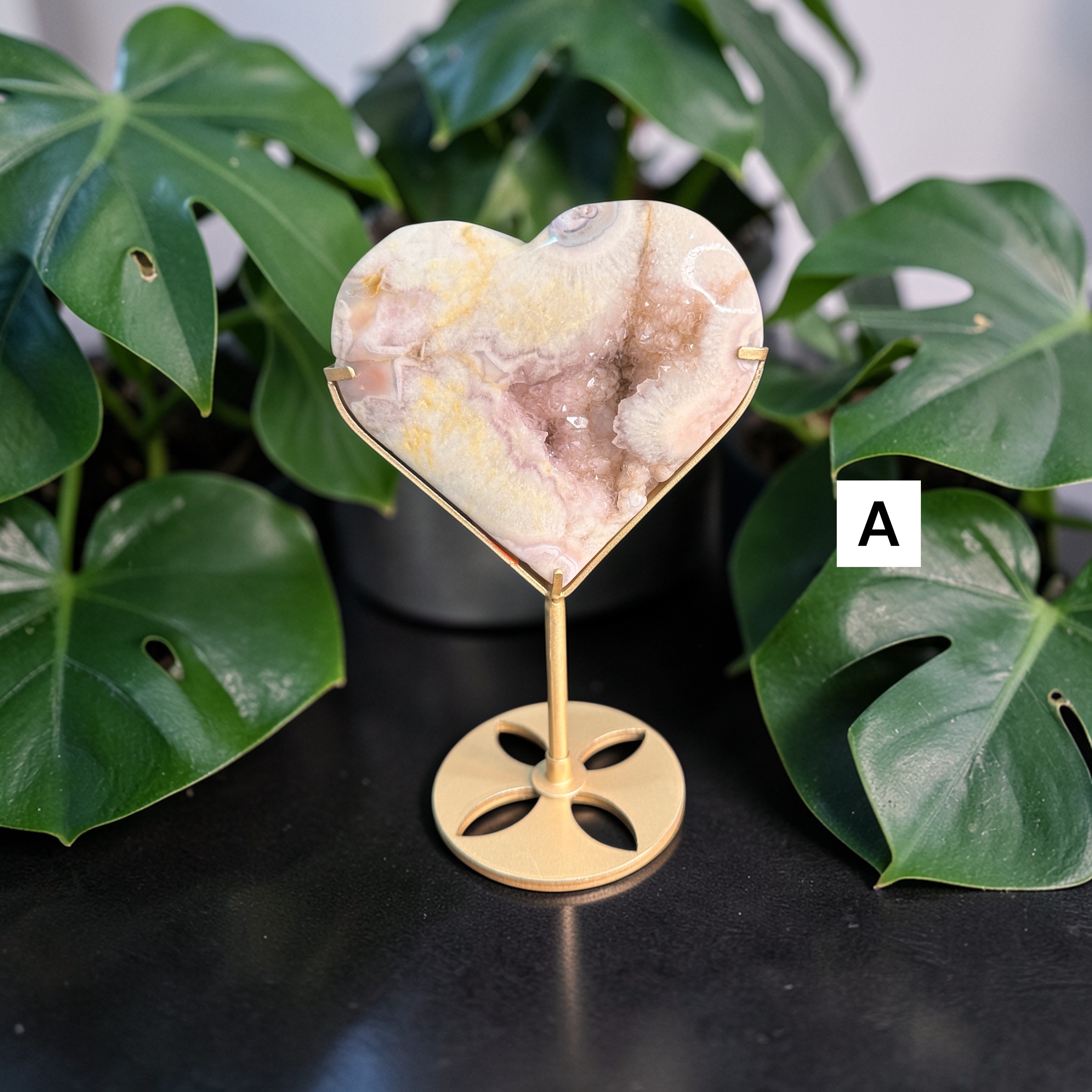 Pink Amethyst Hearts (Medium)