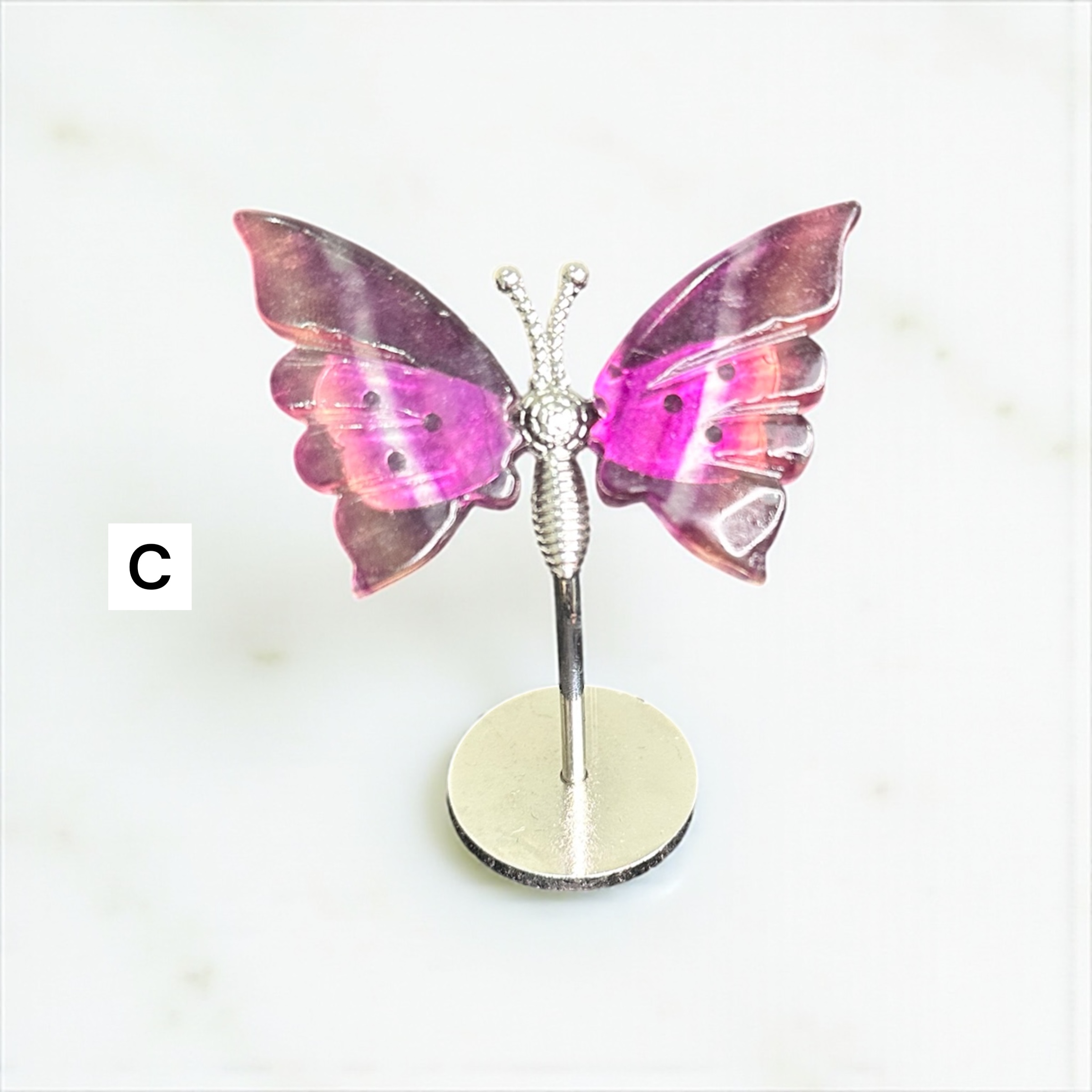 Rainbow Fluorite Mini Butterfly 