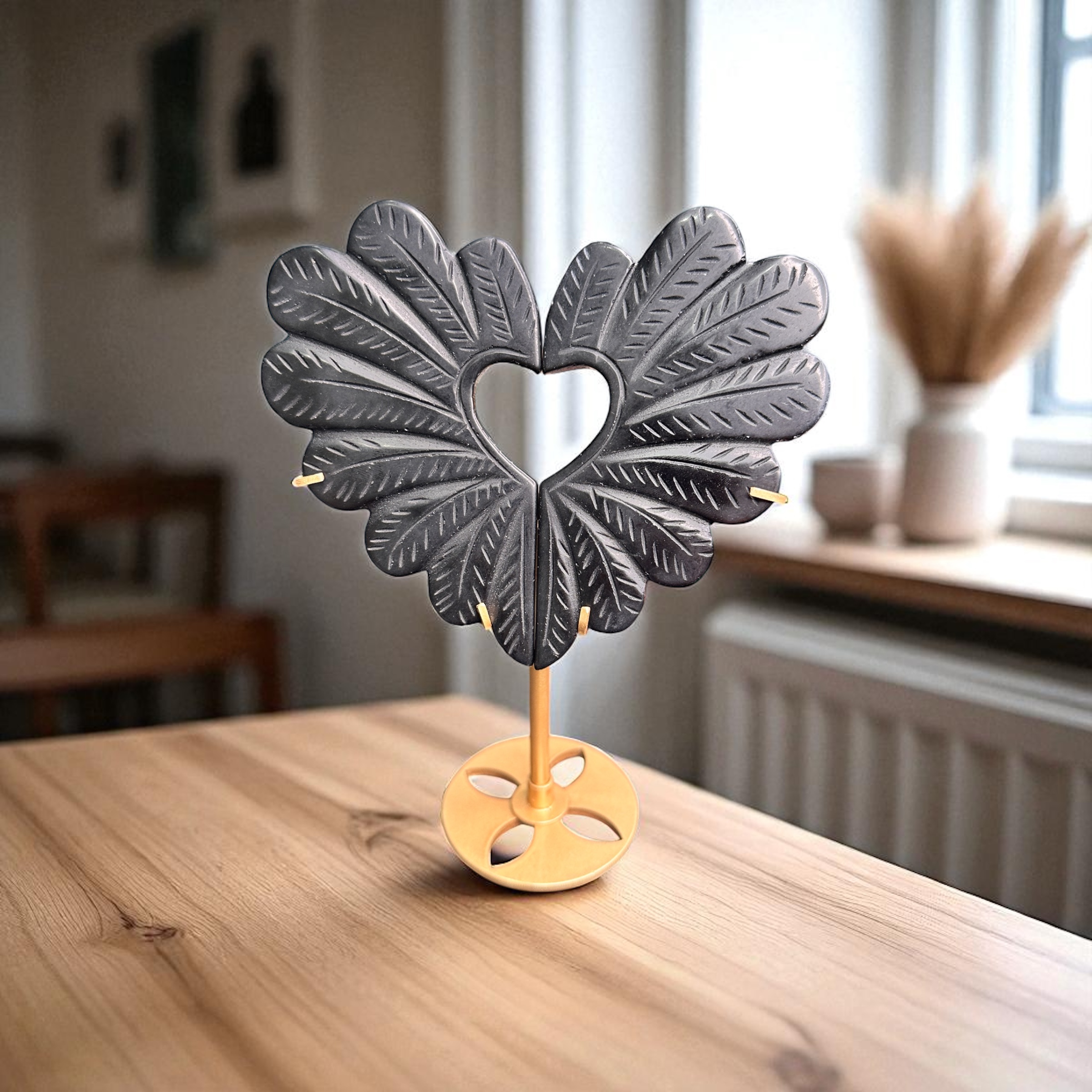 Black Obsidian Heart/Wings 