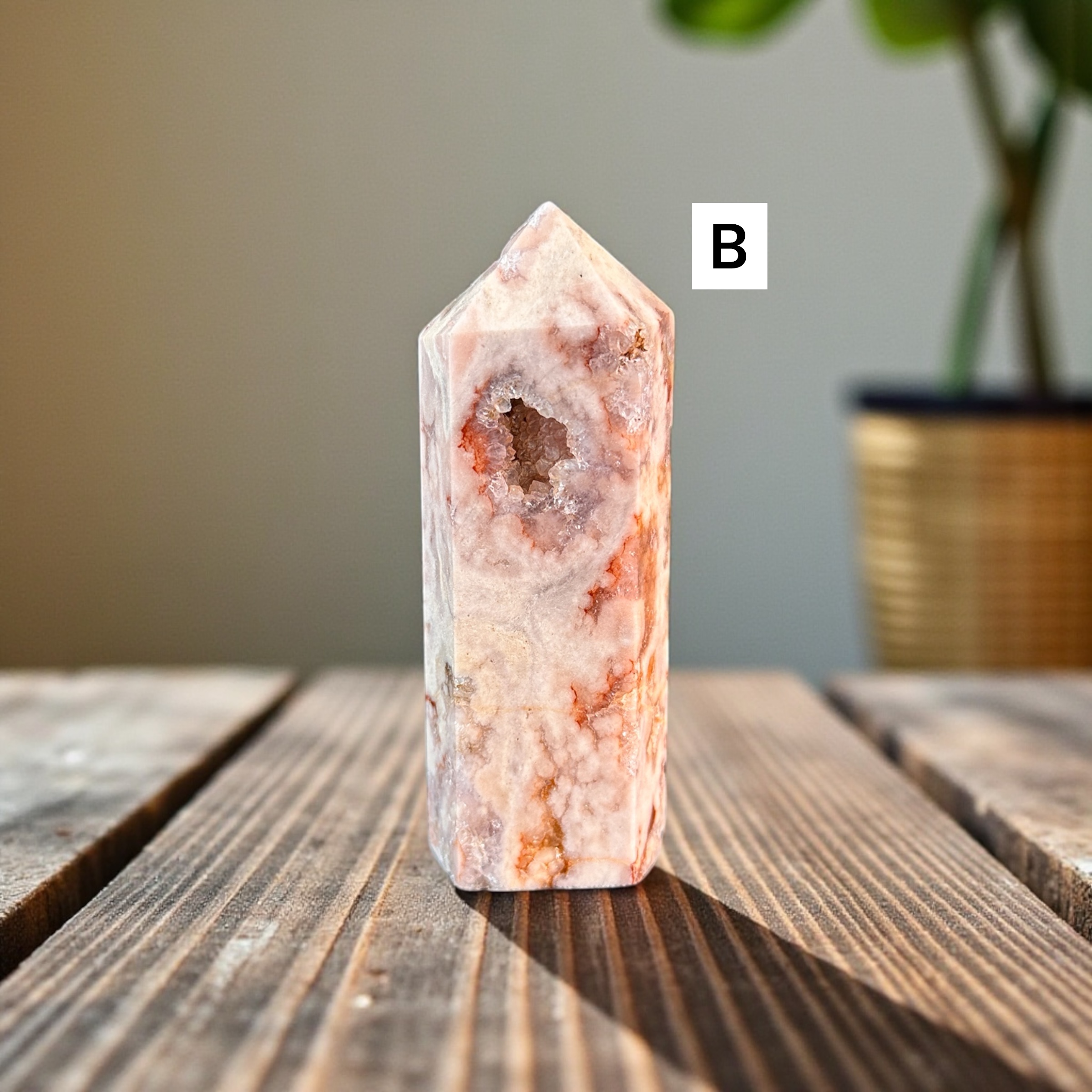 Pink Amethyst /Flower Agate Towers 