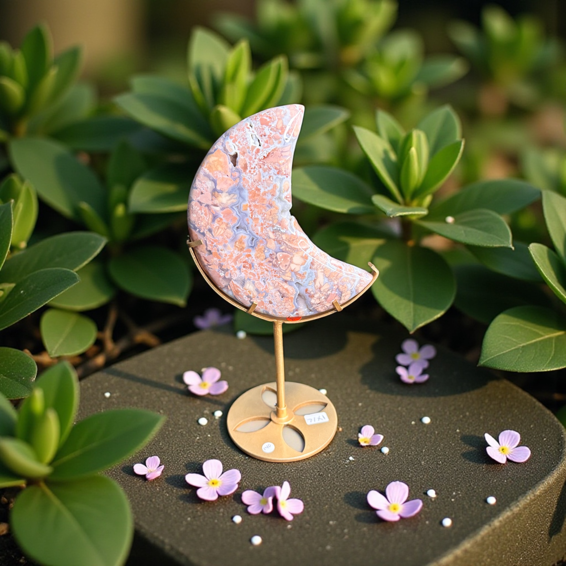 Pink Agate Moon 
