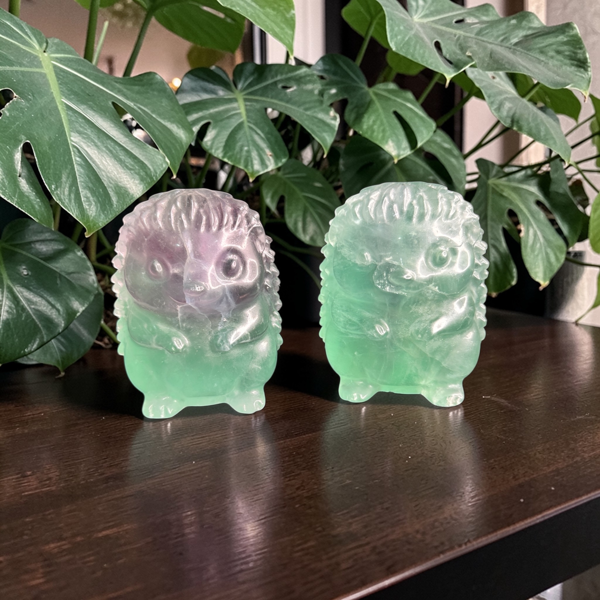 Rainbow Fluorite Hedgehog 