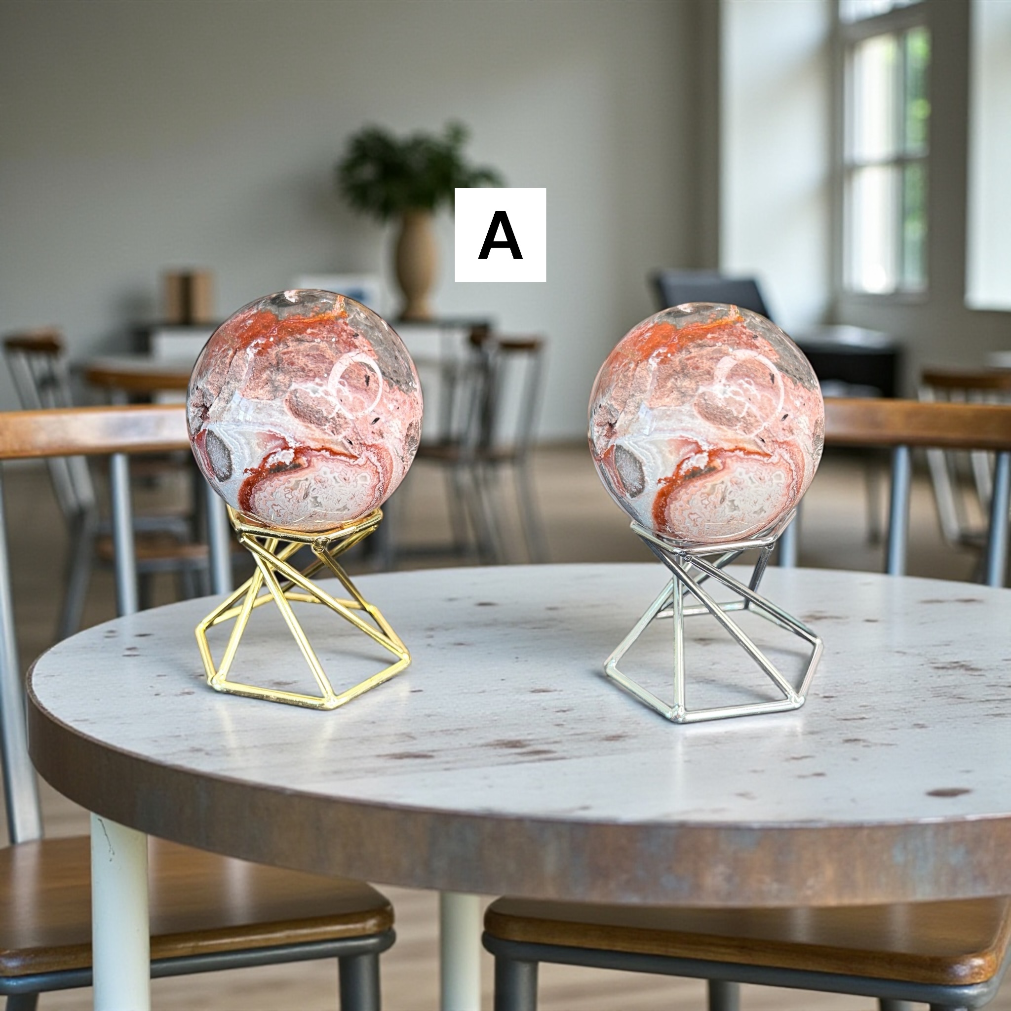 Mexican Lace Agate Spheres 