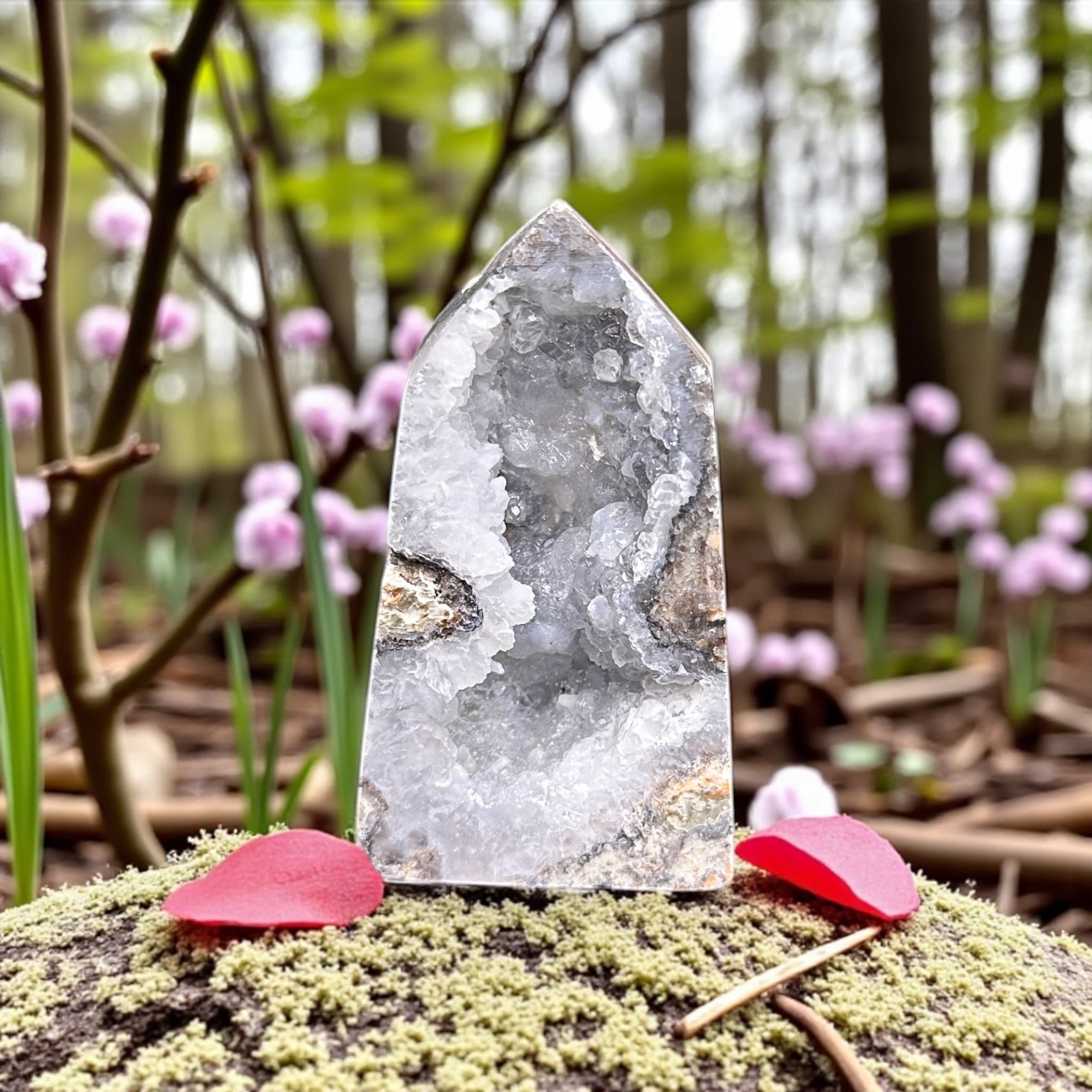 Druzy Agate Tower 