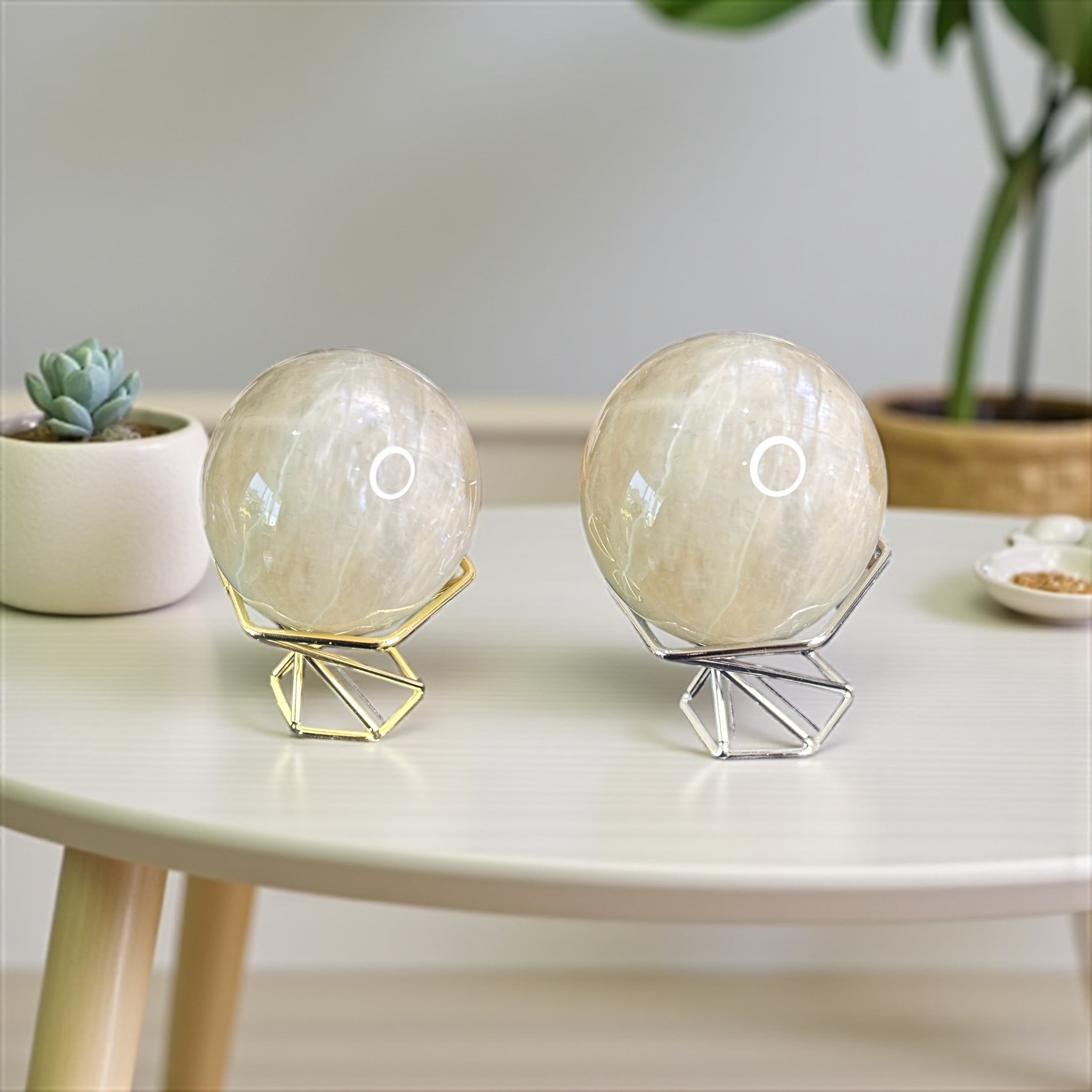 Green Moonstone Sphere 