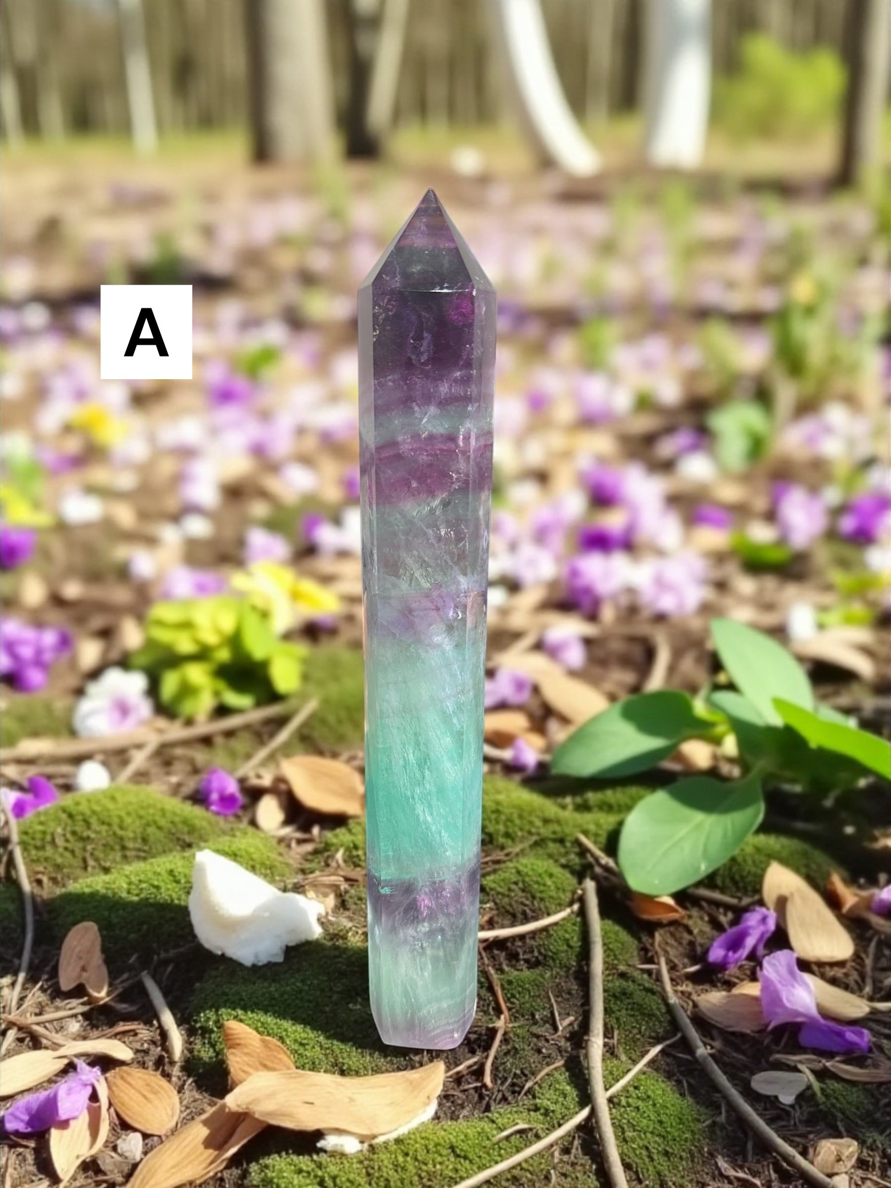 Rainbow Fluorite Towers (Large)