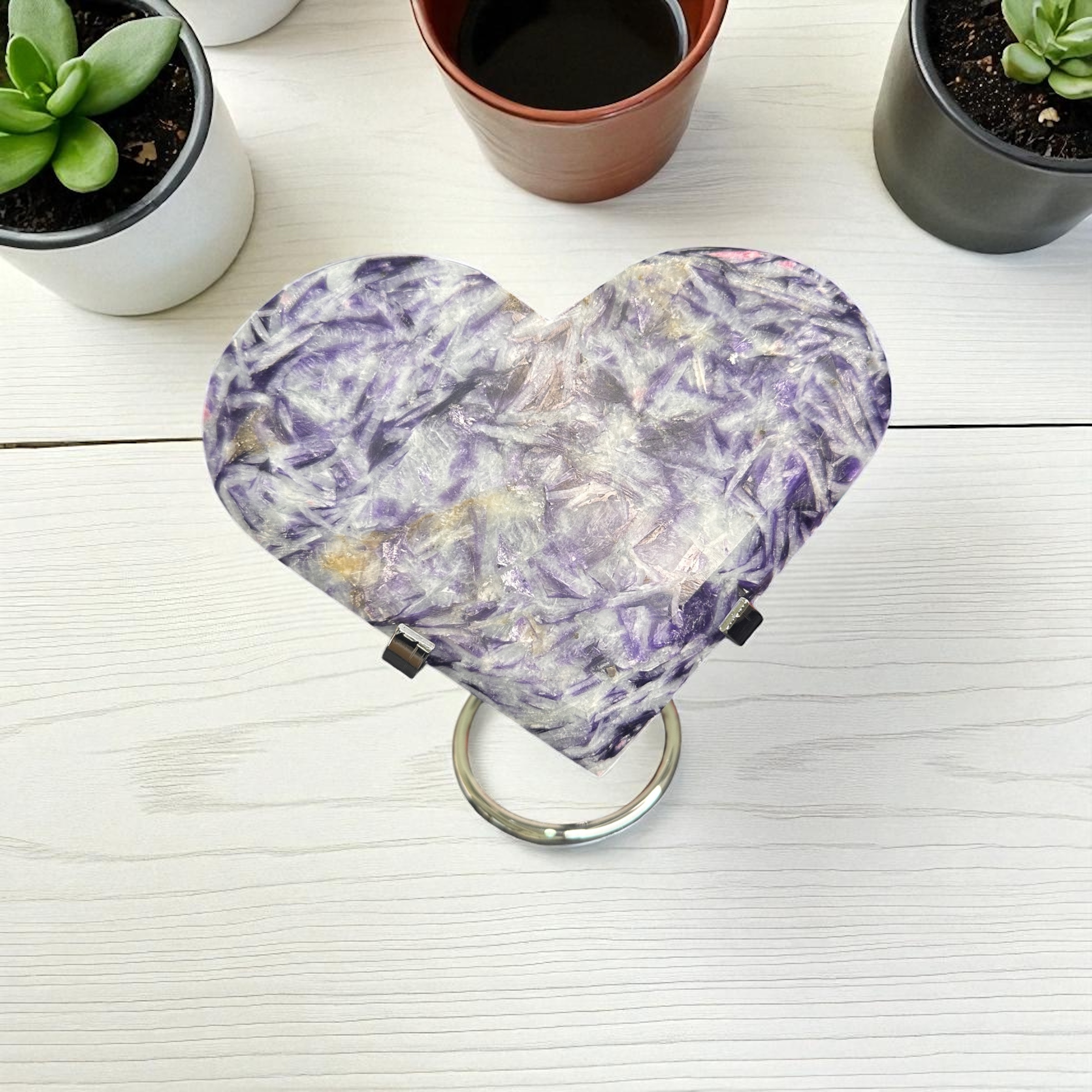 Purple Mica Heart 