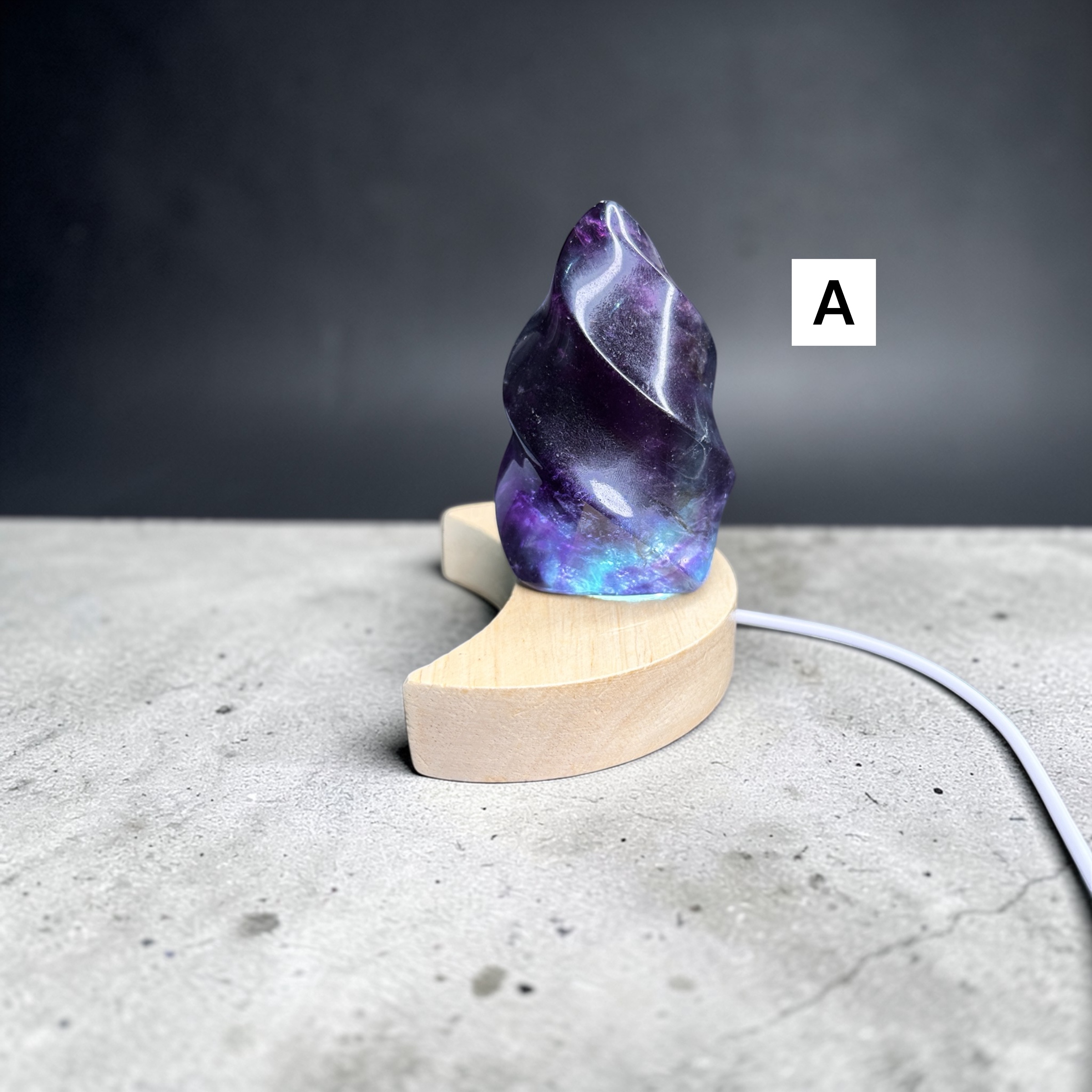 Rainbow Fluorite Flames 