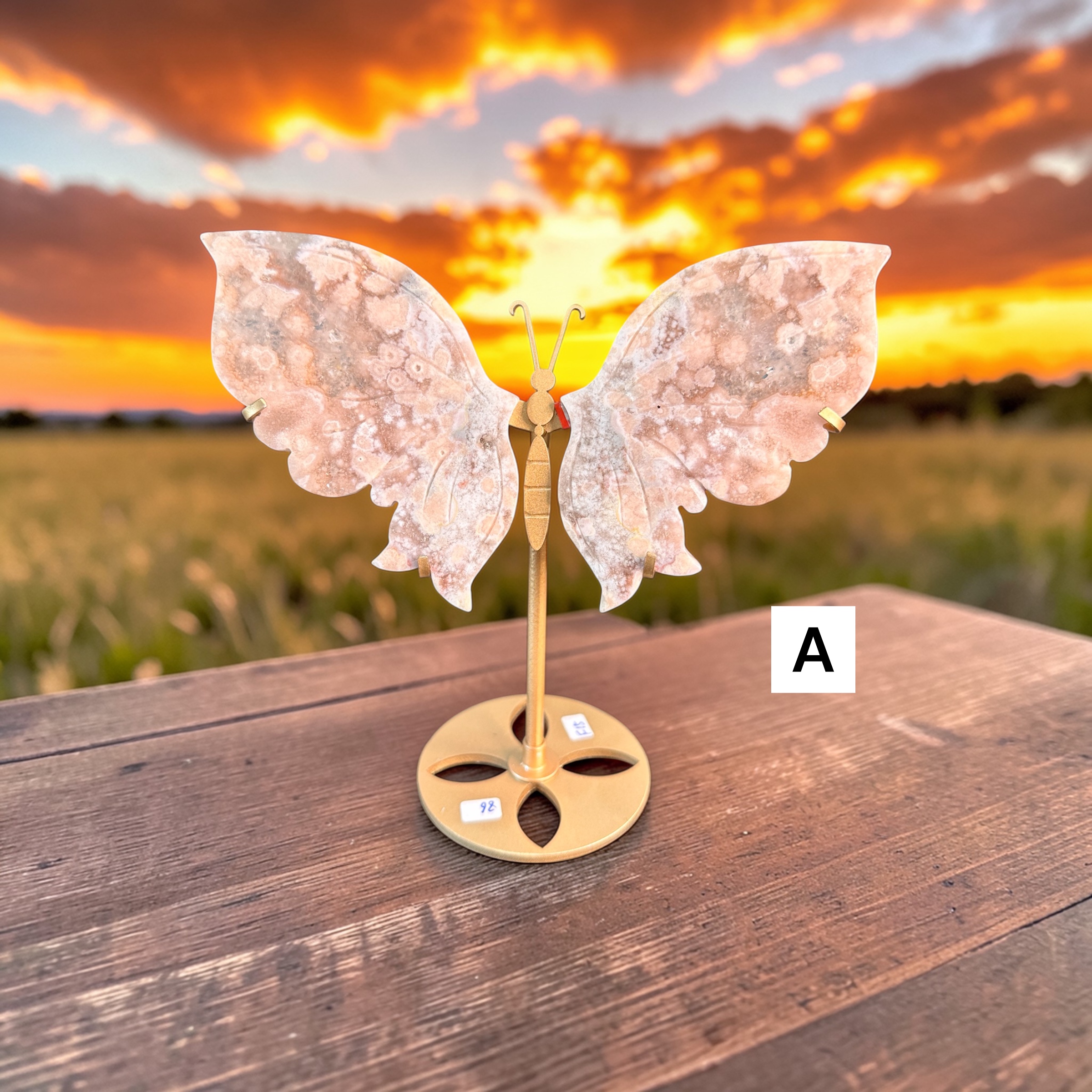 Pink Amethyst Wings (Medium)