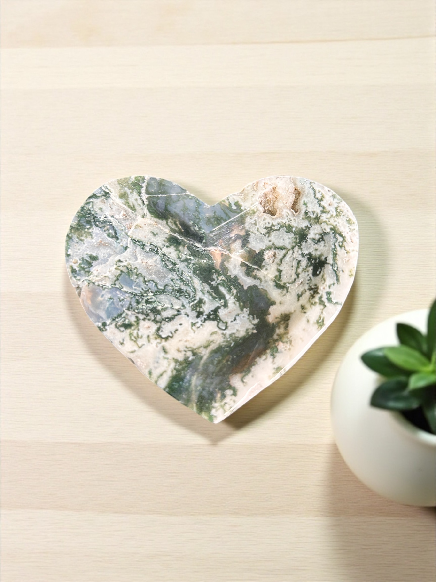 Moss Agate Bowl 