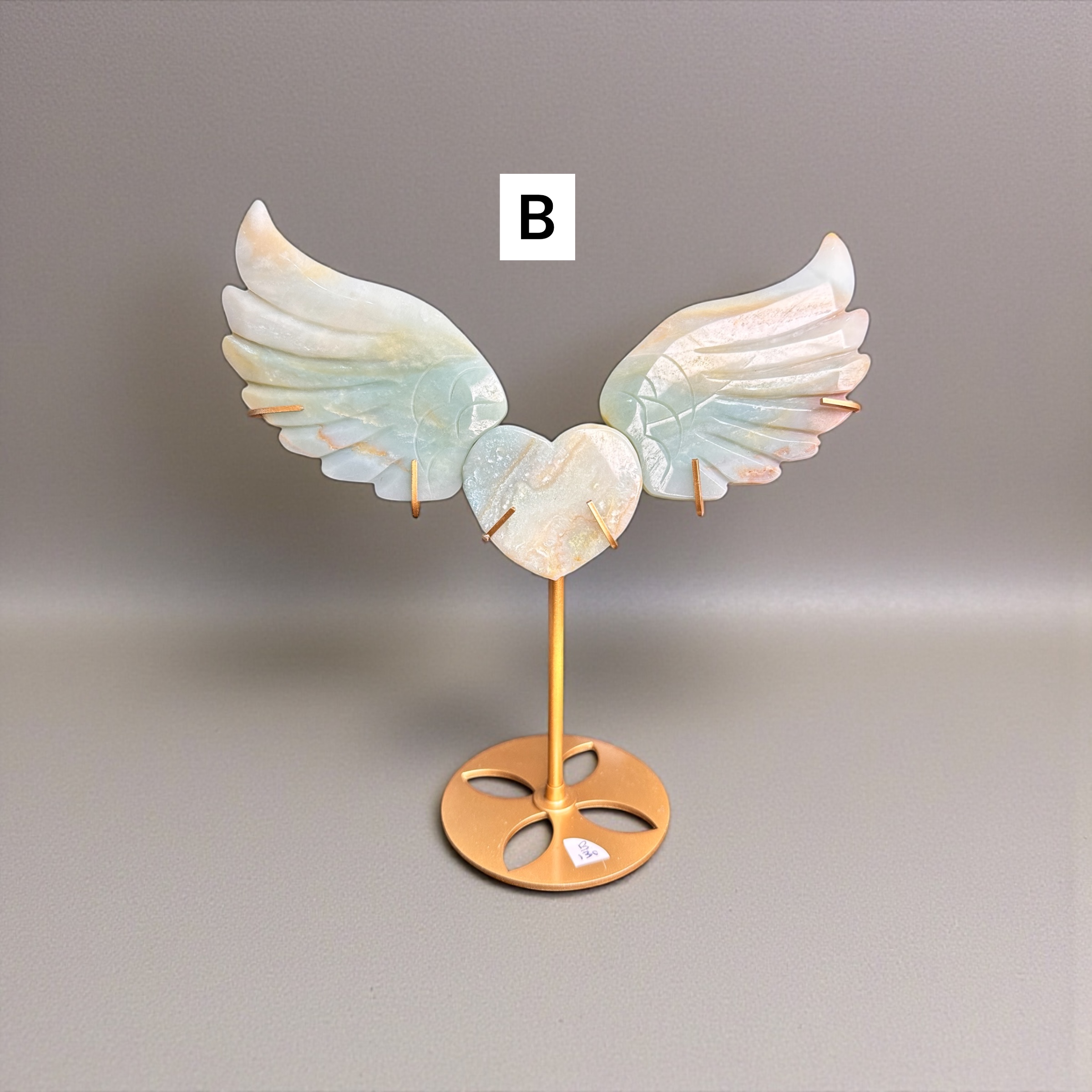 Caribbean Calcite Wings With Heart