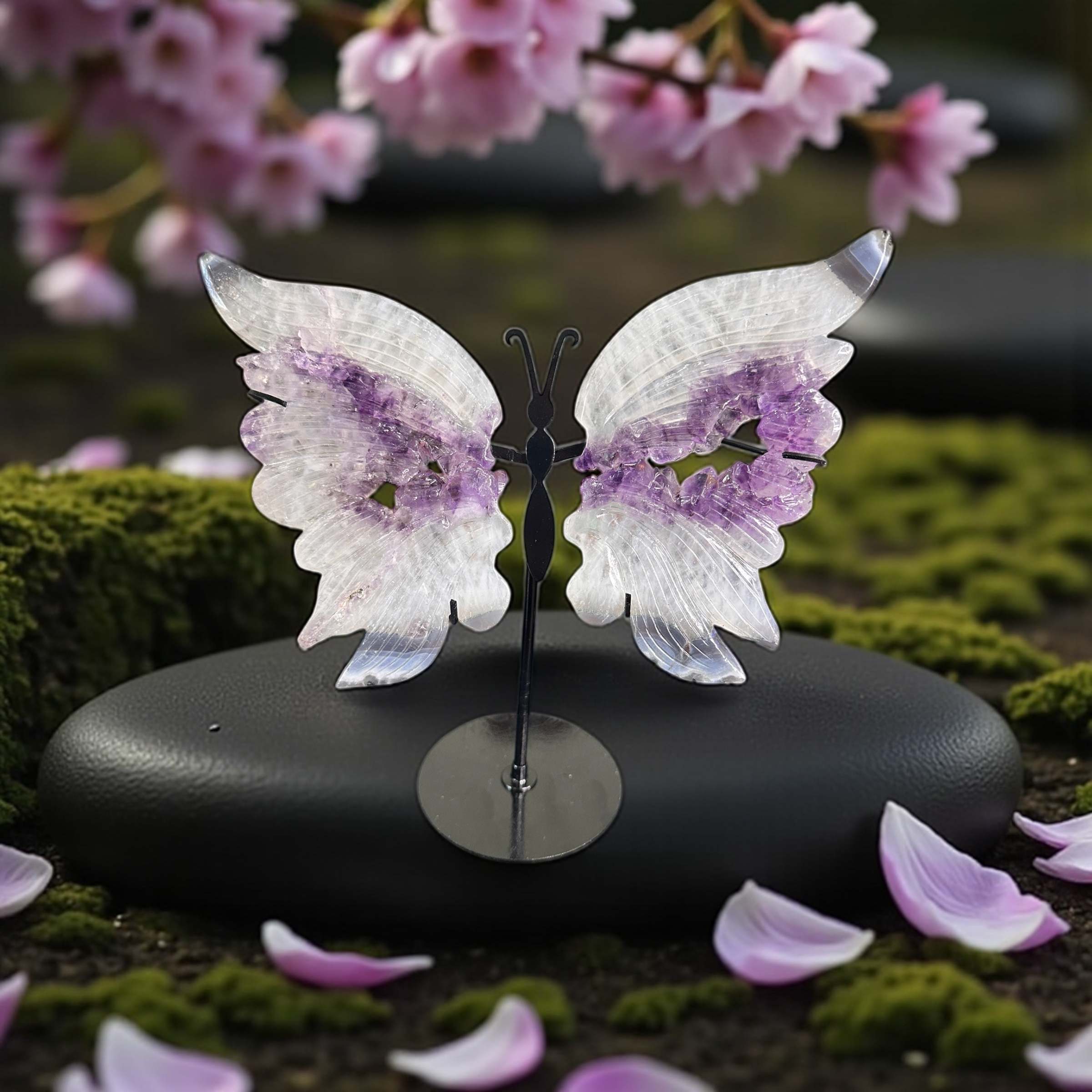Druzy Amethyst/Agate Wings 