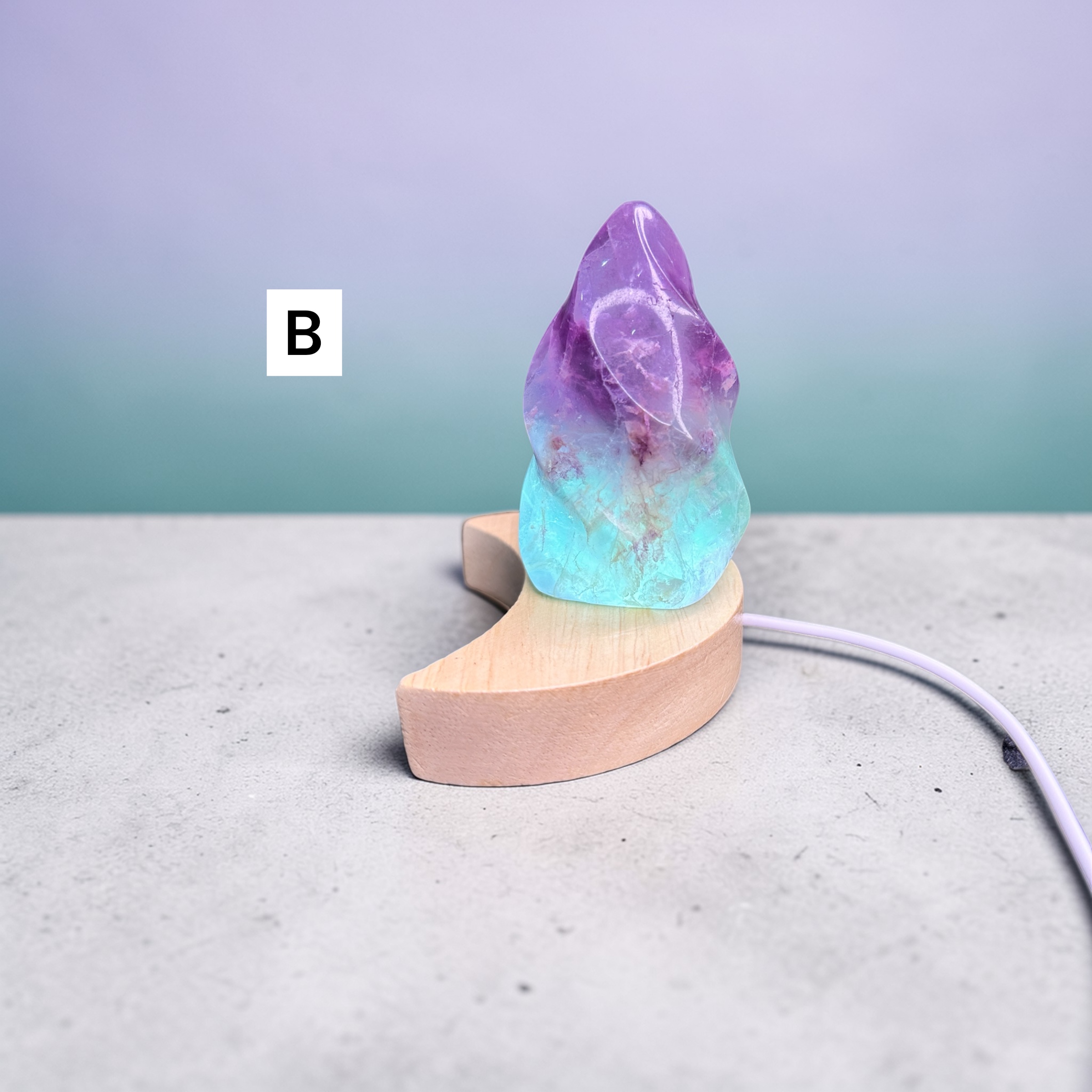 Rainbow Fluorite Flames 