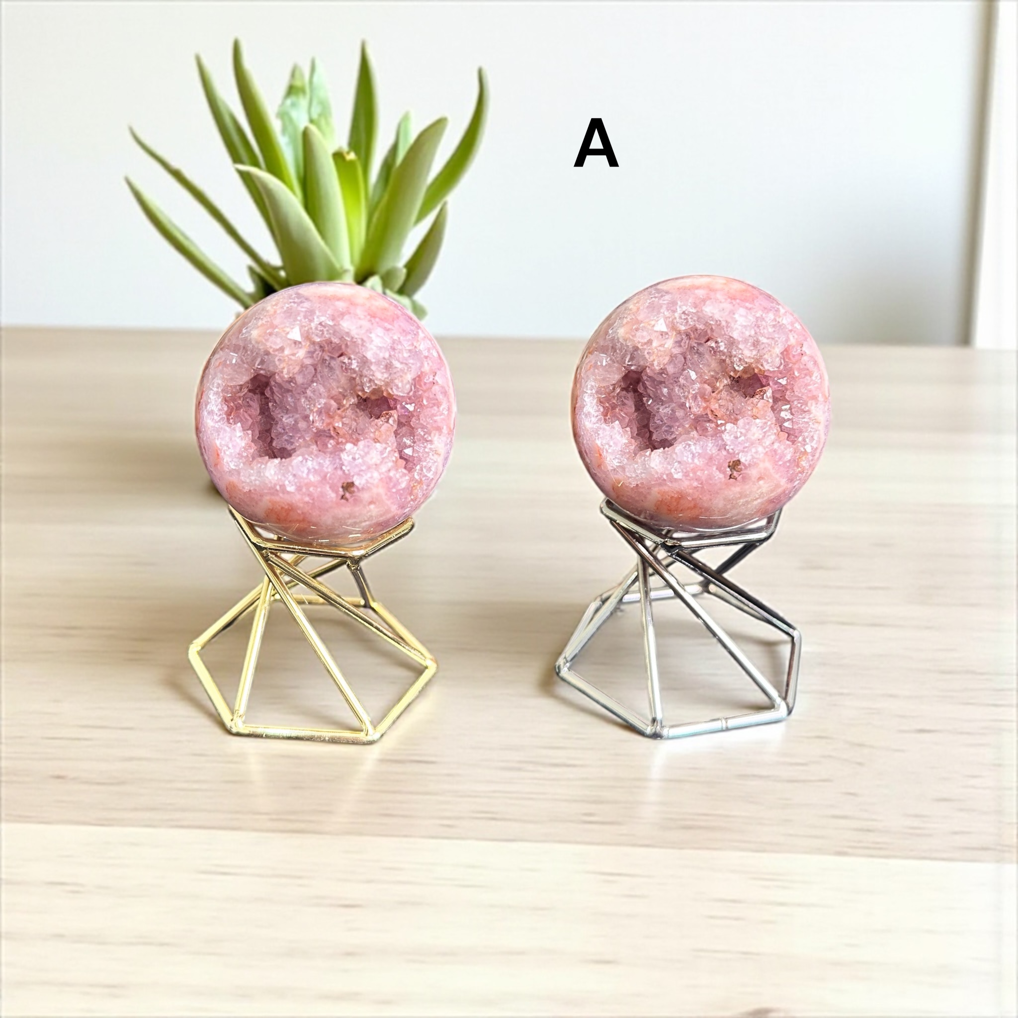Pink Amethyst Spheres 