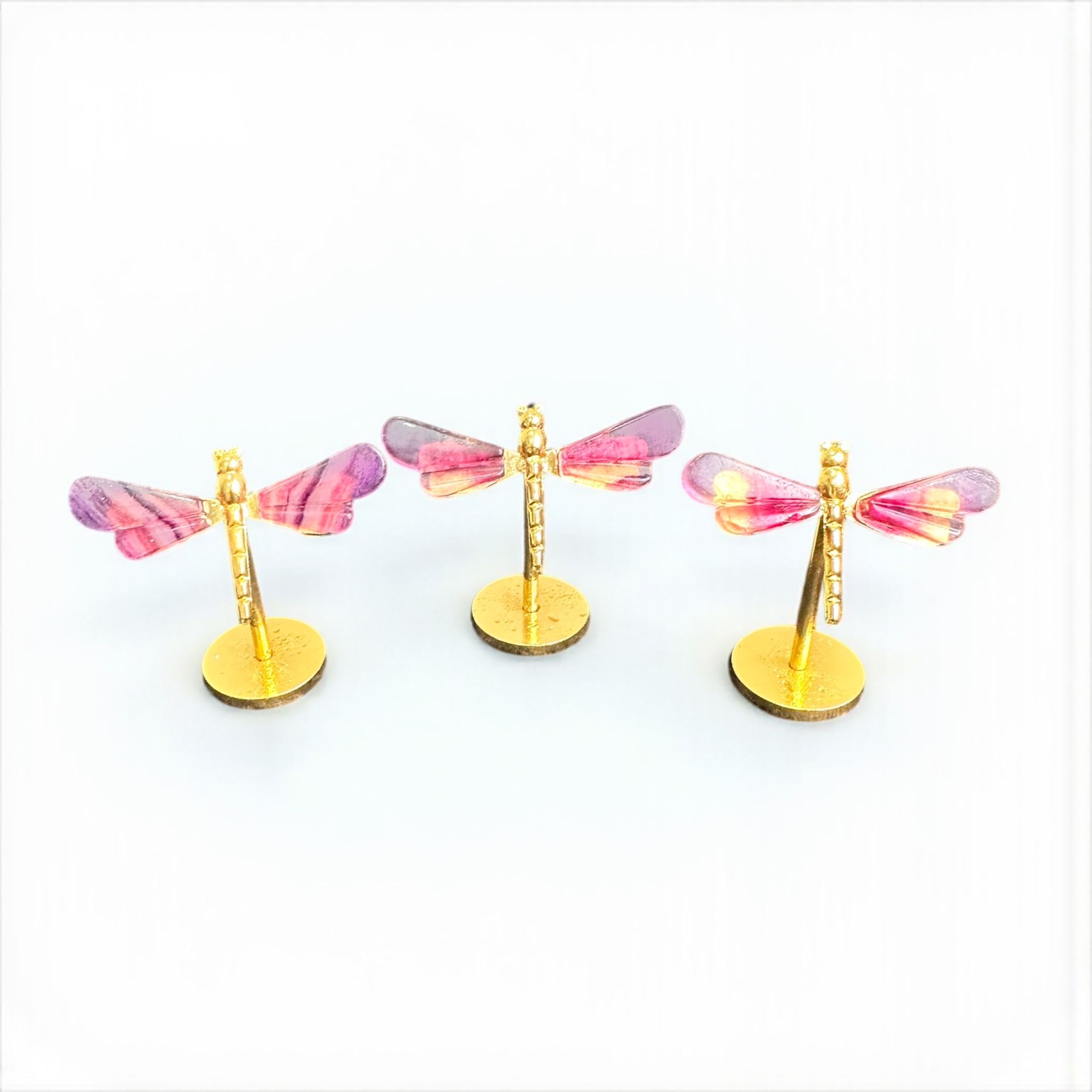 Rainbow Fluorite Mini Dragonfly 