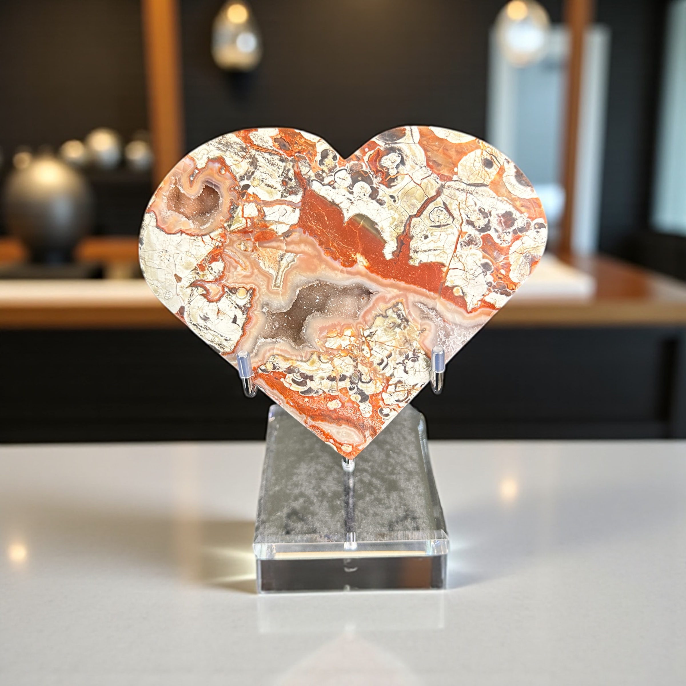 Money Agate Heart