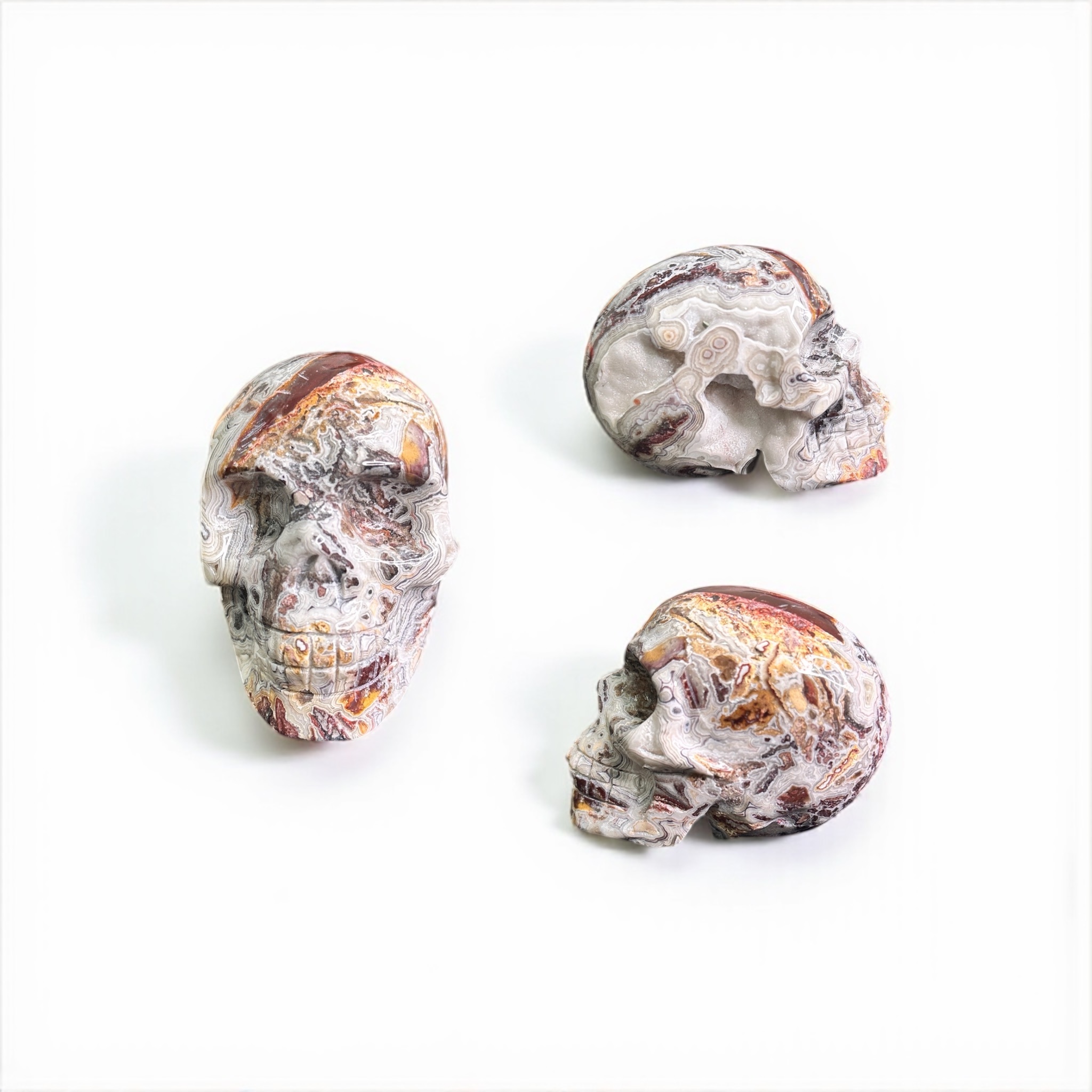 Mexican Agate Skull 