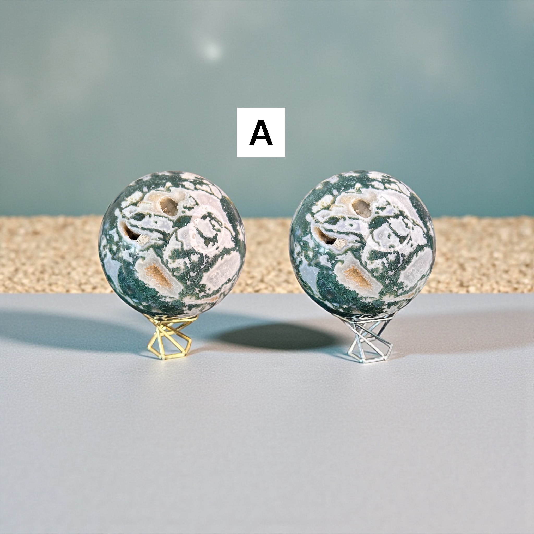 Moss Agate Spheres (Large)