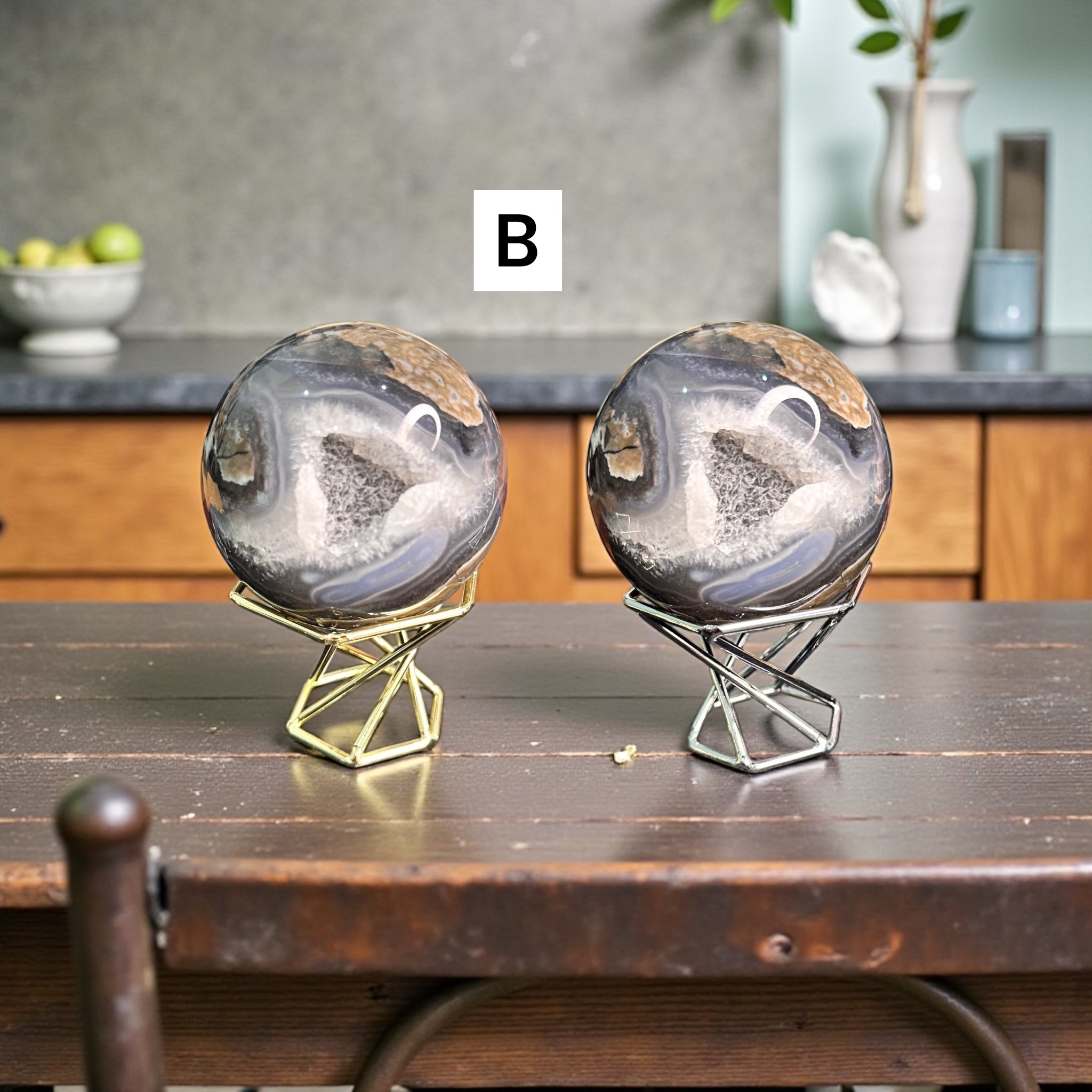 Volcano Agate Spheres 