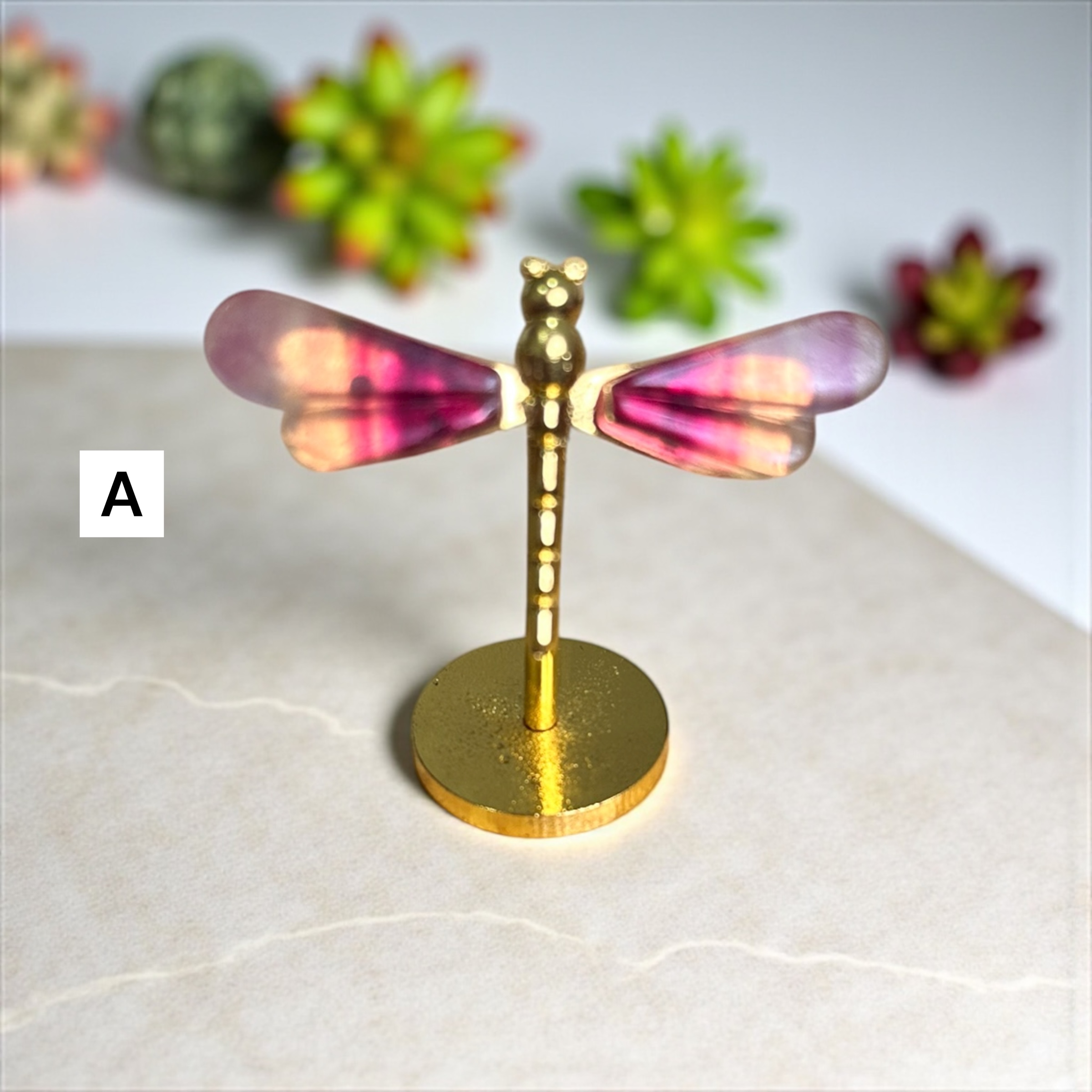 Rainbow Fluorite Mini Dragonfly 