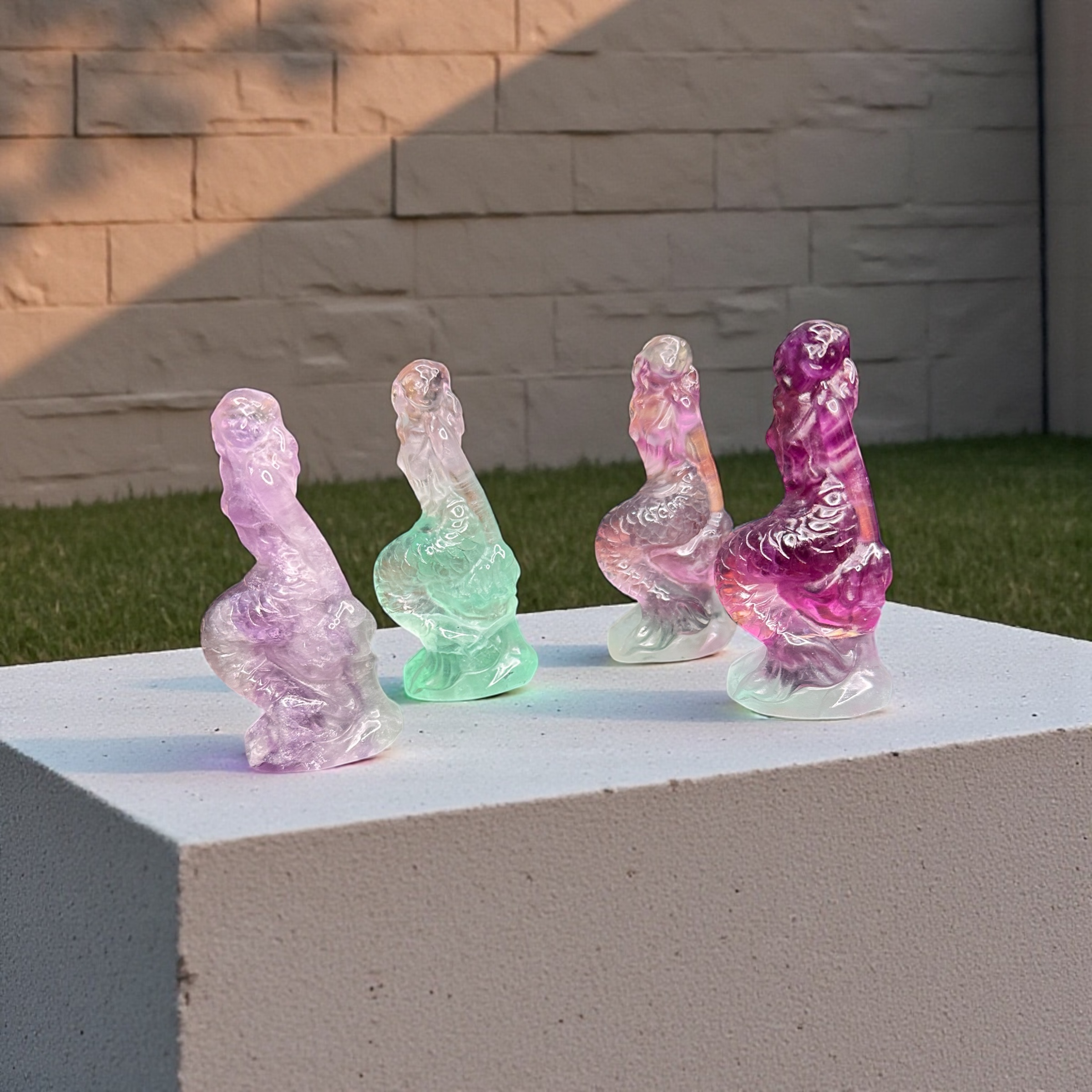 Rainbow Fluorite Mermaids 