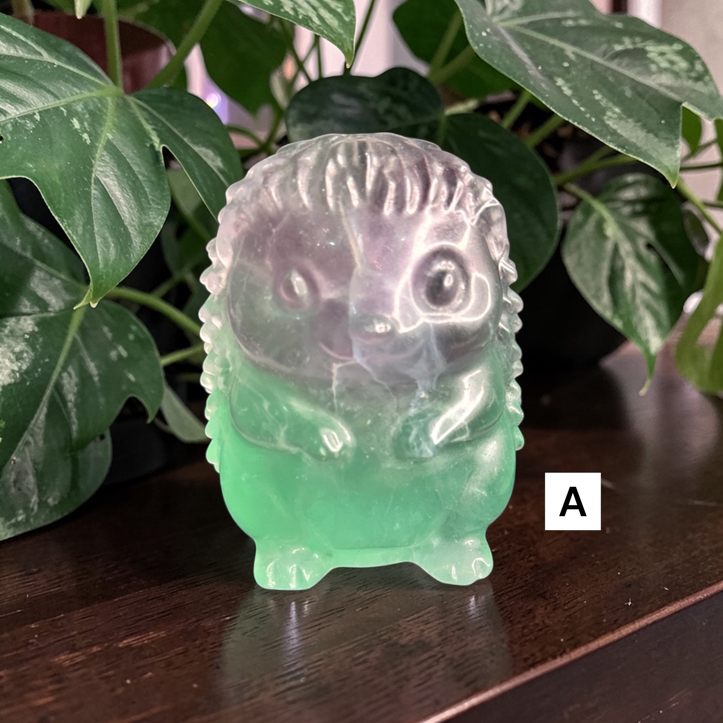 Rainbow Fluorite Hedgehog 