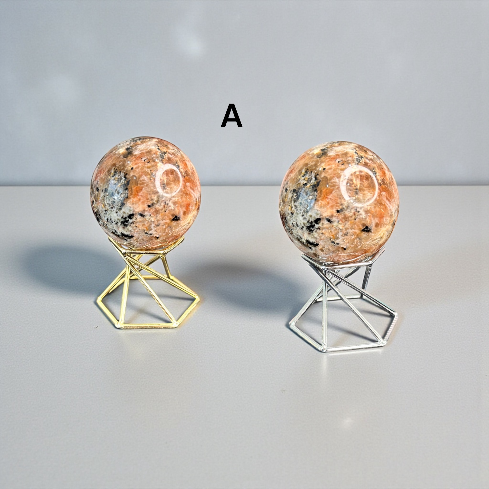 Golden Sunstone Spheres 