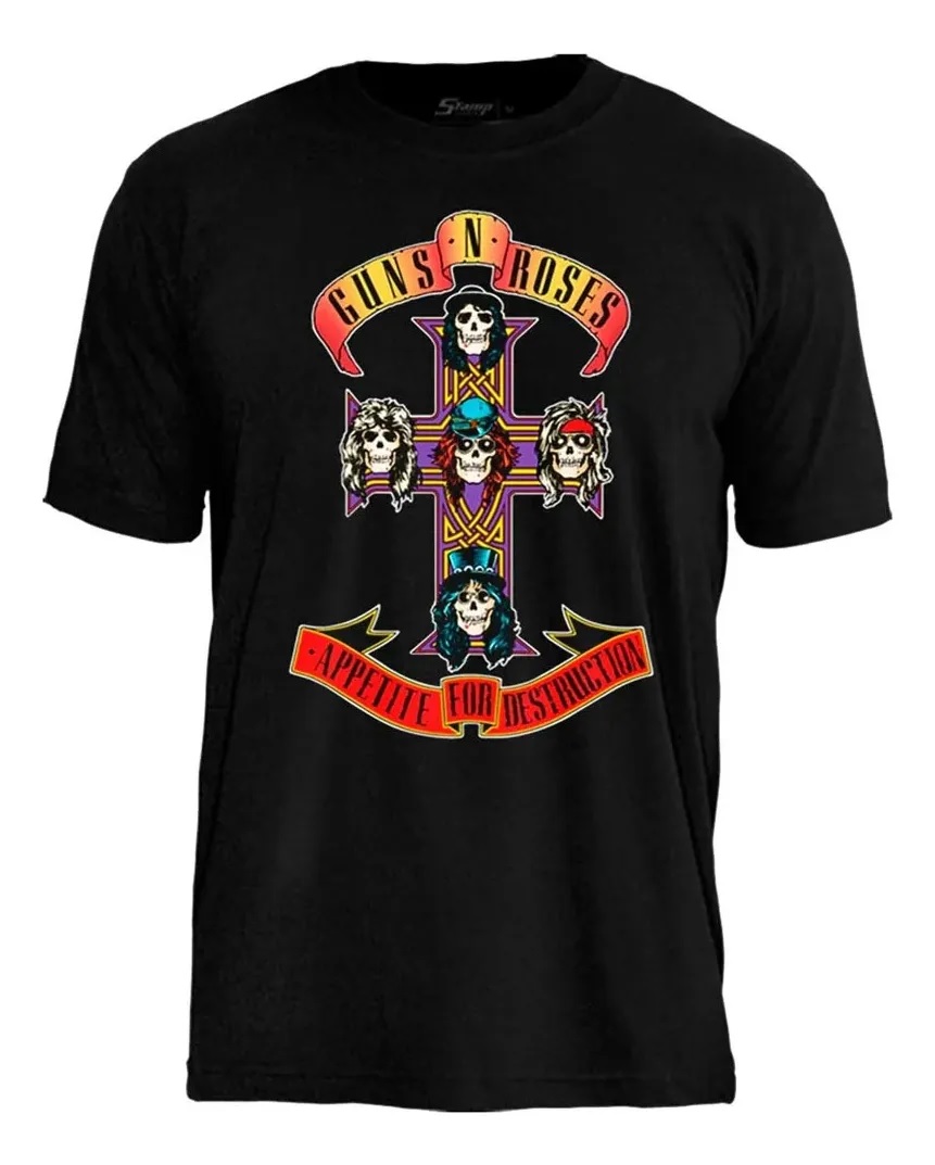 Camiseta Guns n" Roses Stamp