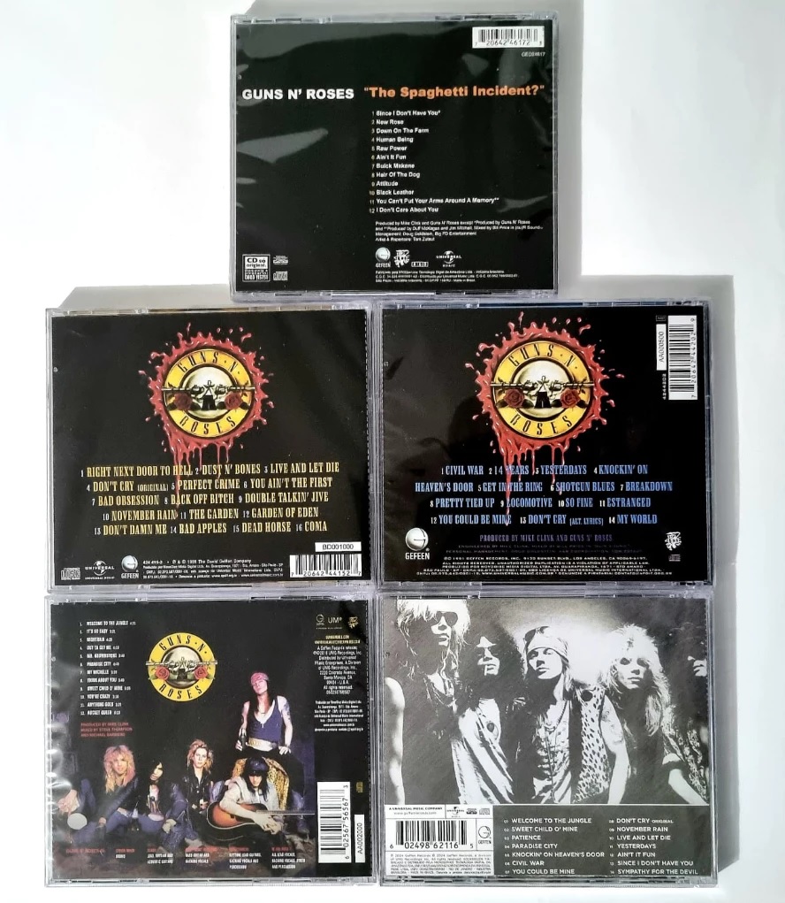 Kit 5 Cds Guns N´ Roses