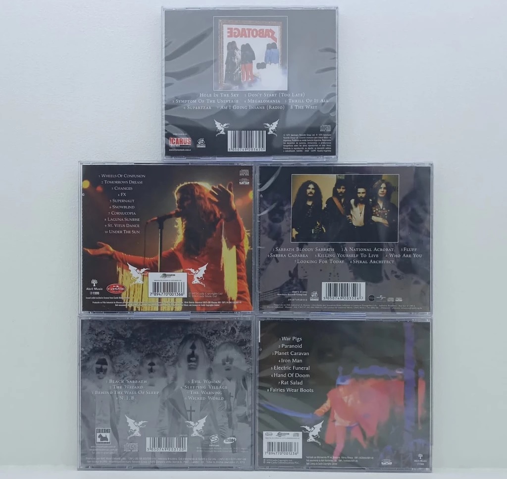 KIT 5 Cds Black Sabbath
