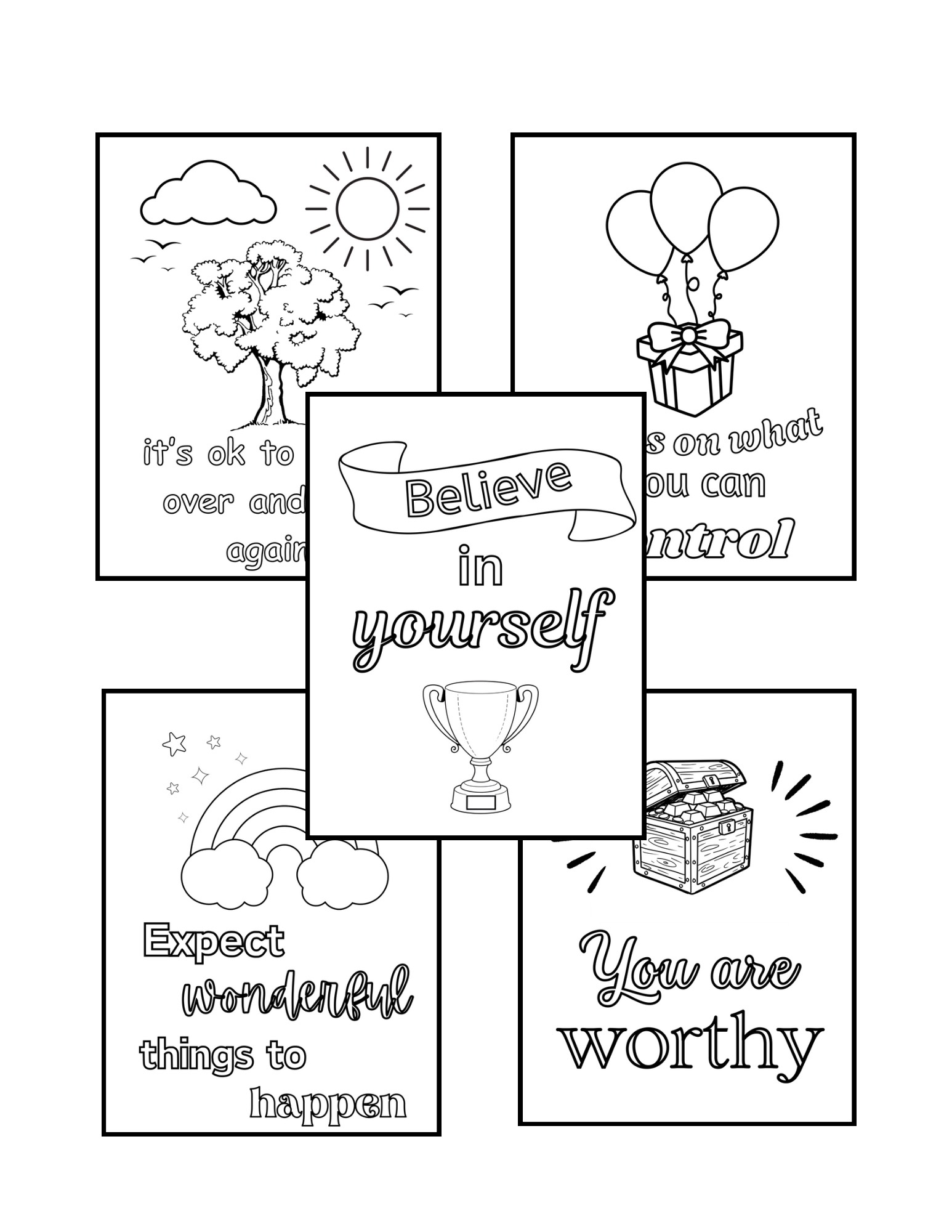 Mental Health Coloring Book