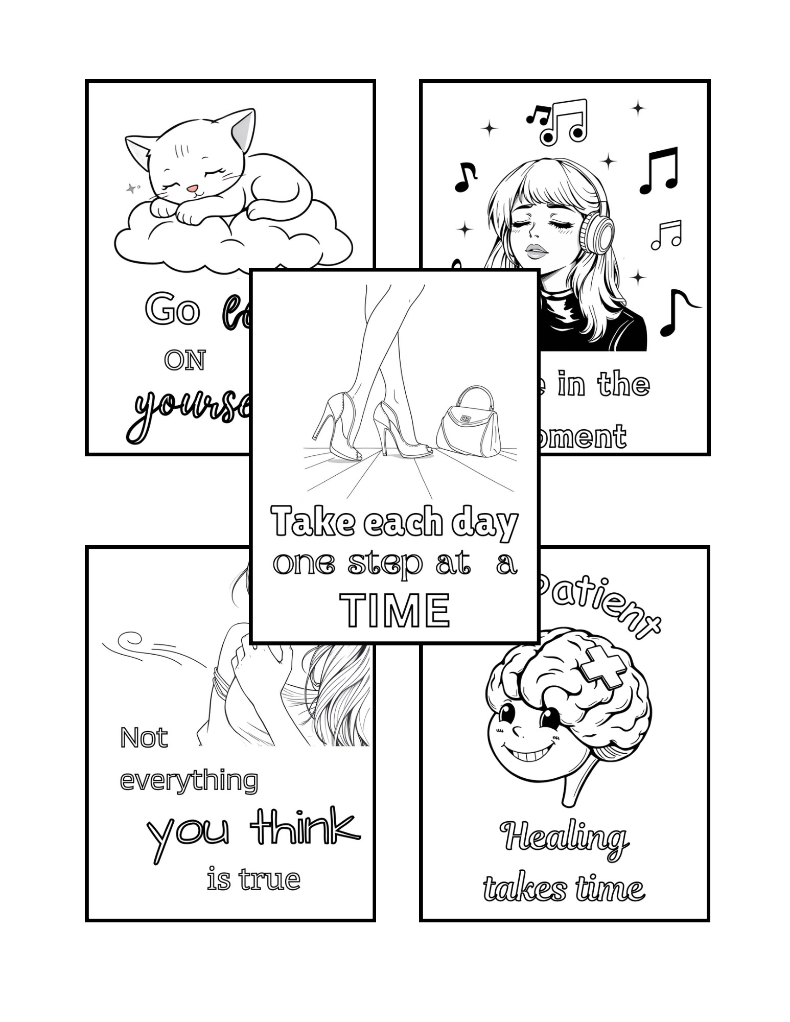 Mental Health Coloring Book