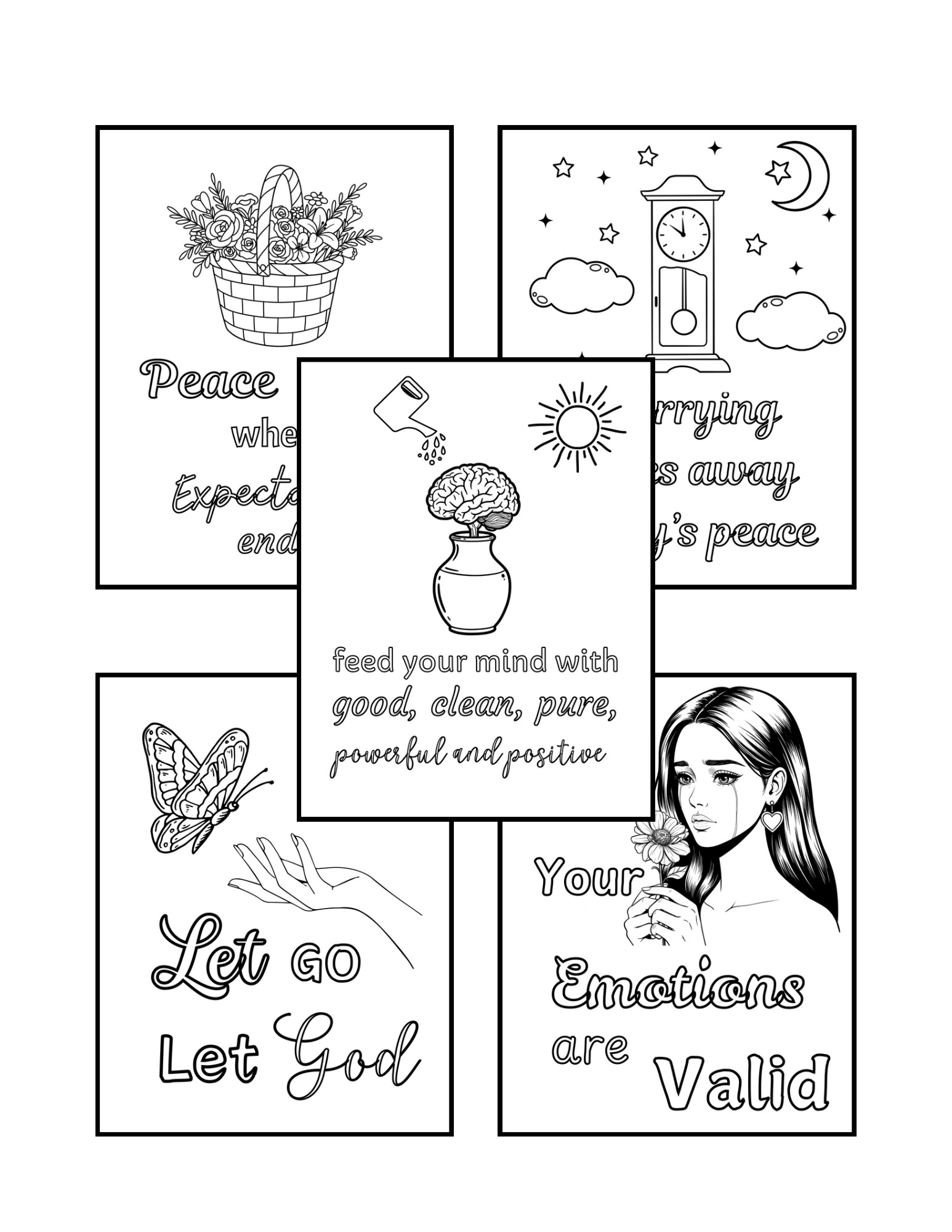 Mental Health Coloring Book